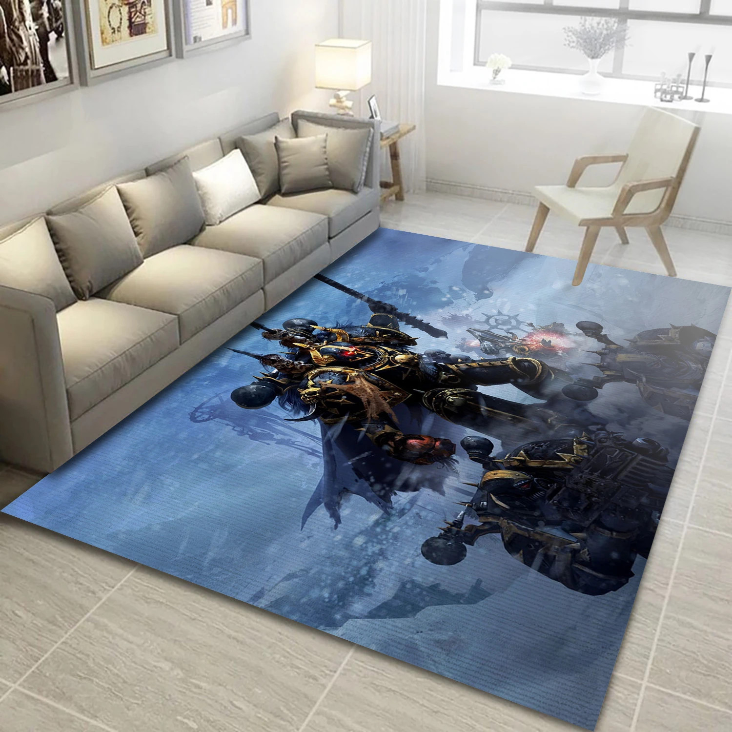 Dawn Of War Video Game Area Rug Area, Living Room Rug - US Decor - Indoor Outdoor Rugs