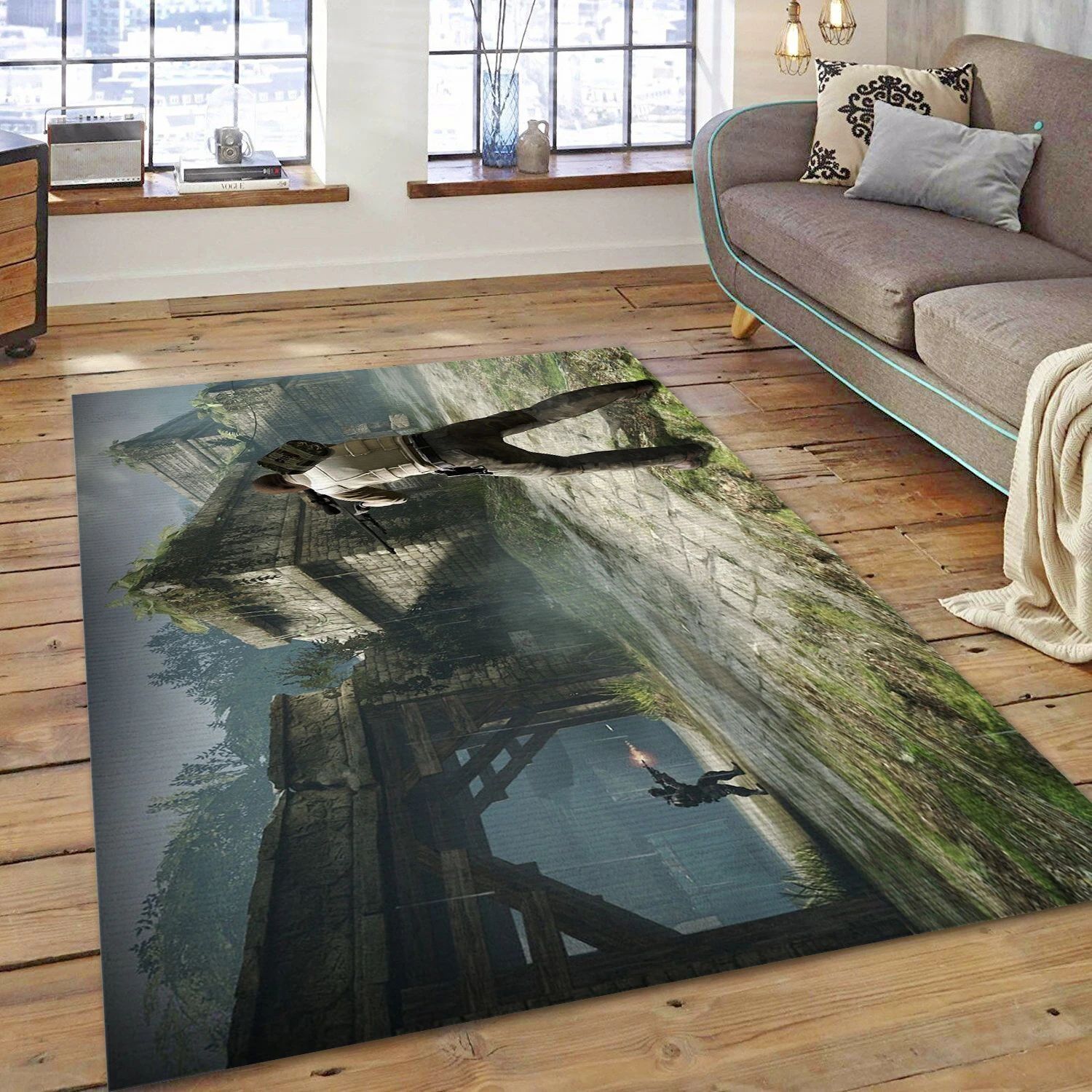 Counter Strike Global Offensive Video Game Reangle Rug, Bedroom Rug - Home Decor Floor Decor - Indoor Outdoor Rugs