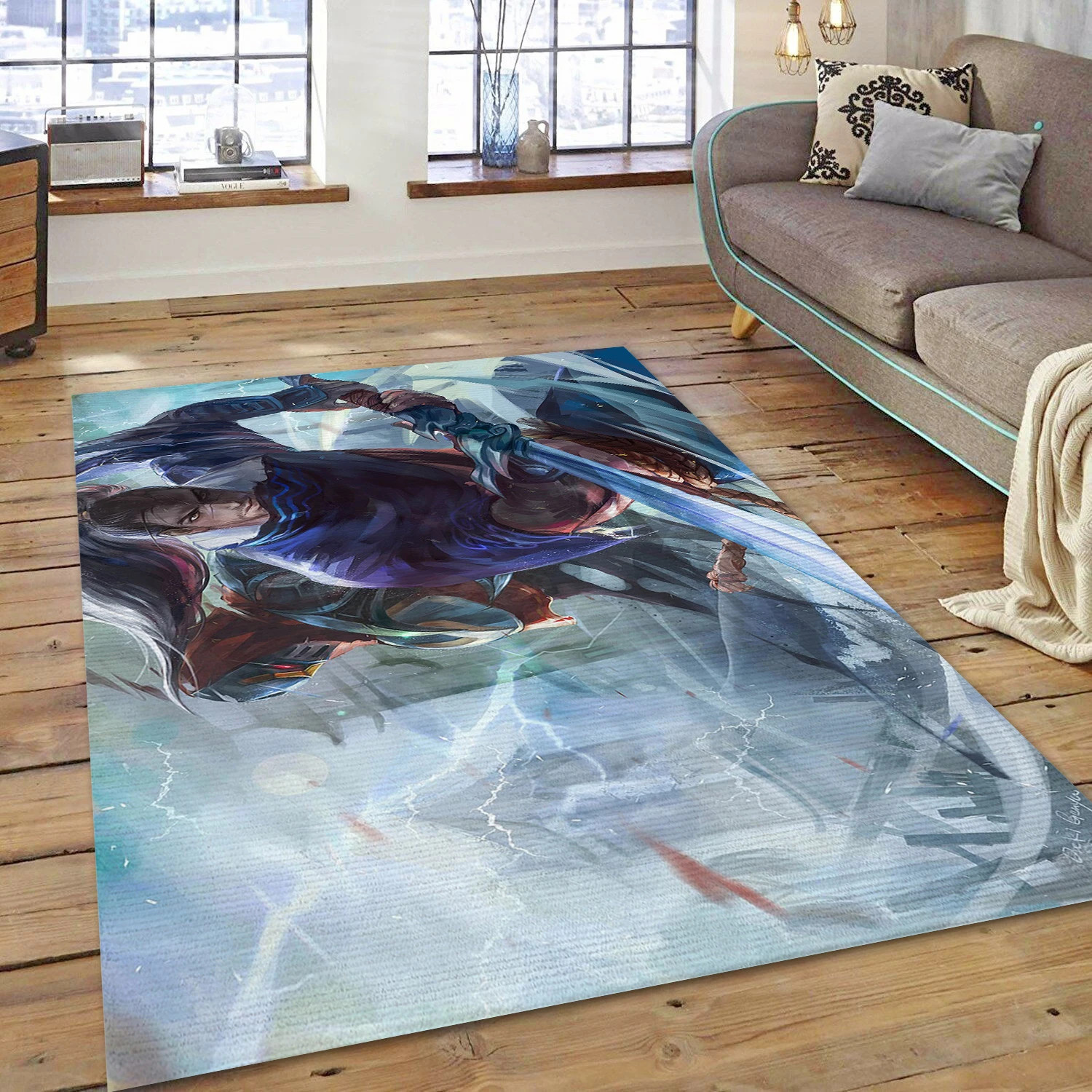 Zed League Of Legends Video Game Area Rug For Christmas, Bedroom Rug - Home Decor Floor Decor - Indoor Outdoor Rugs