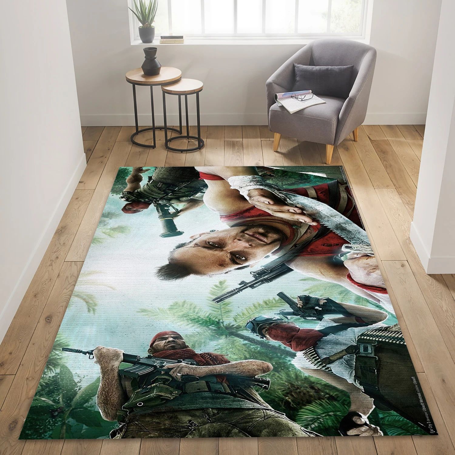 Far Cry 3 Video Game Area Rug For Christmas, Living Room Rug - Family Gift US Decor - Indoor Outdoor Rugs