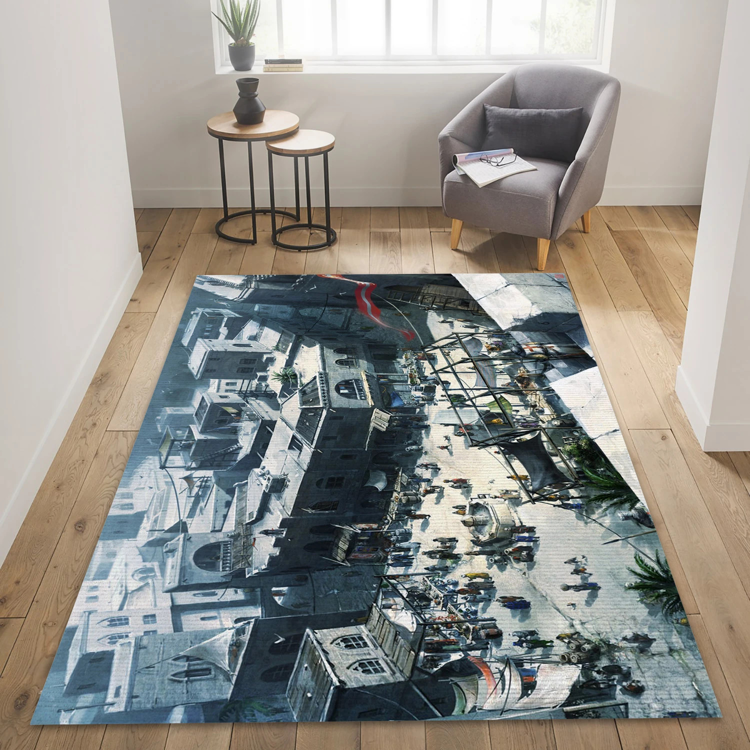 Assassins Creed Video Game Reangle Rug, Living Room Rug - US Decor - Indoor Outdoor Rugs