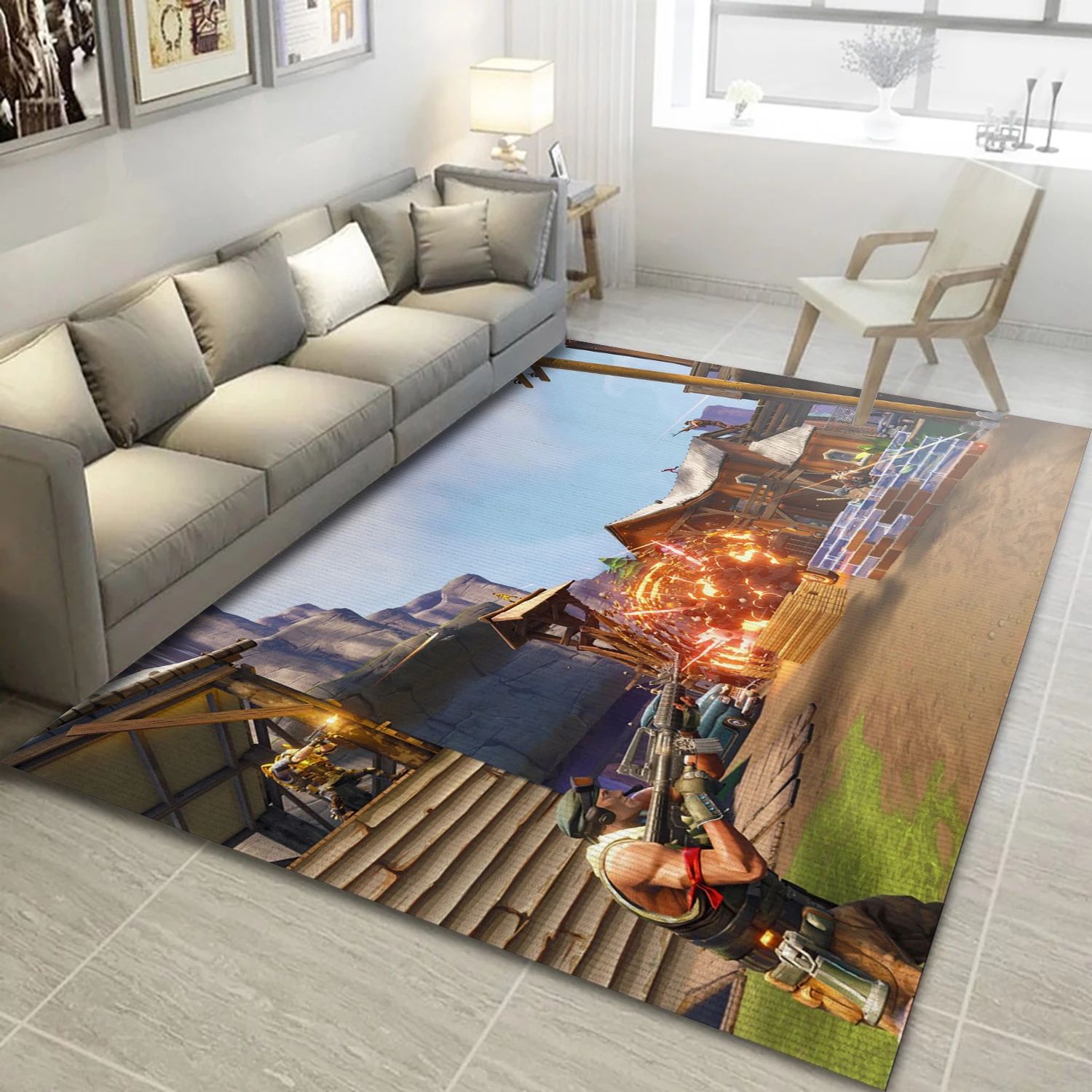 Fortnite Video Game Area Rug For Christmas, Area Rug - US Decor - Indoor Outdoor Rugs