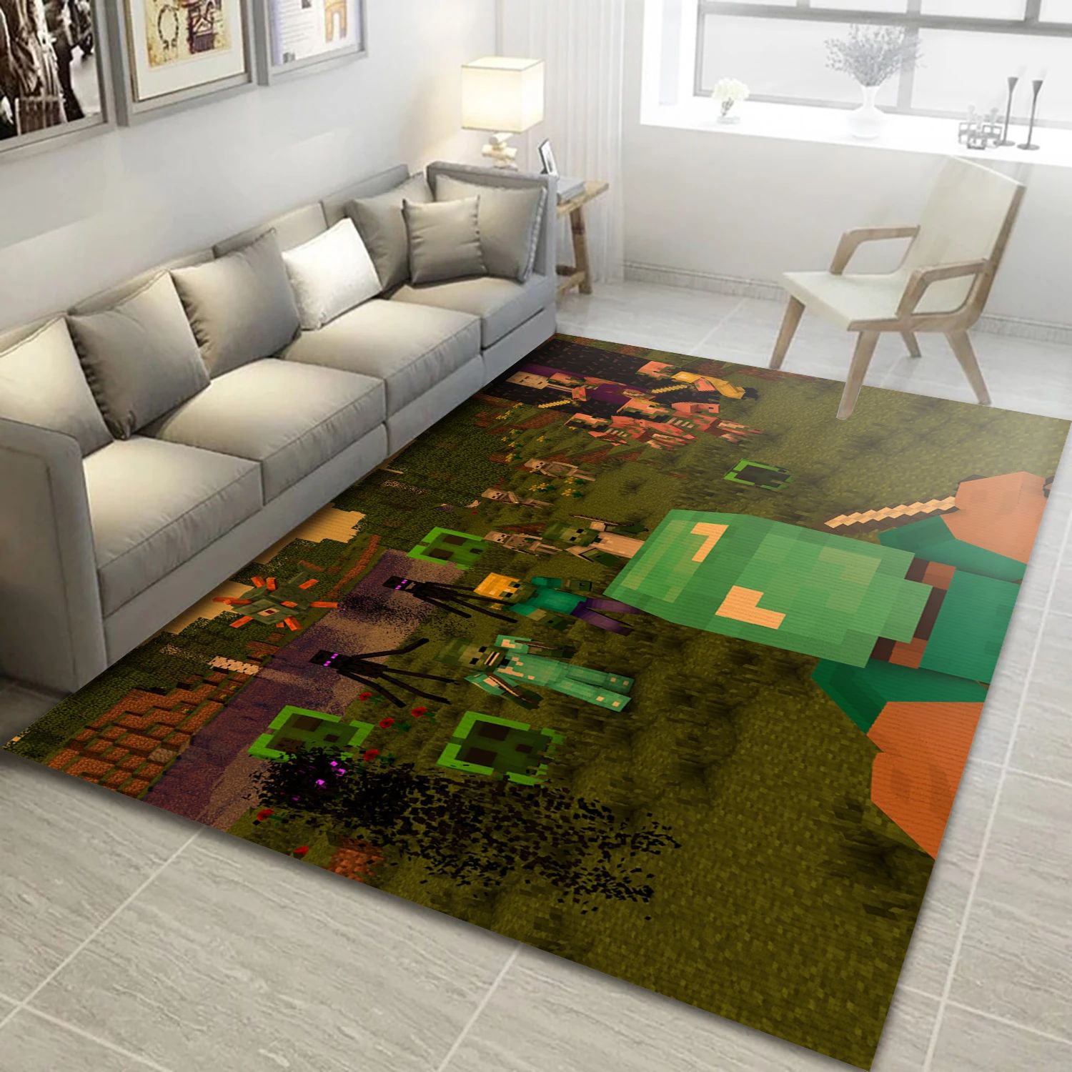 Hardcore Mode In A Nutshell Gaming Area Rug, Living Room Rug - Home Decor Floor Decor - Indoor Outdoor Rugs