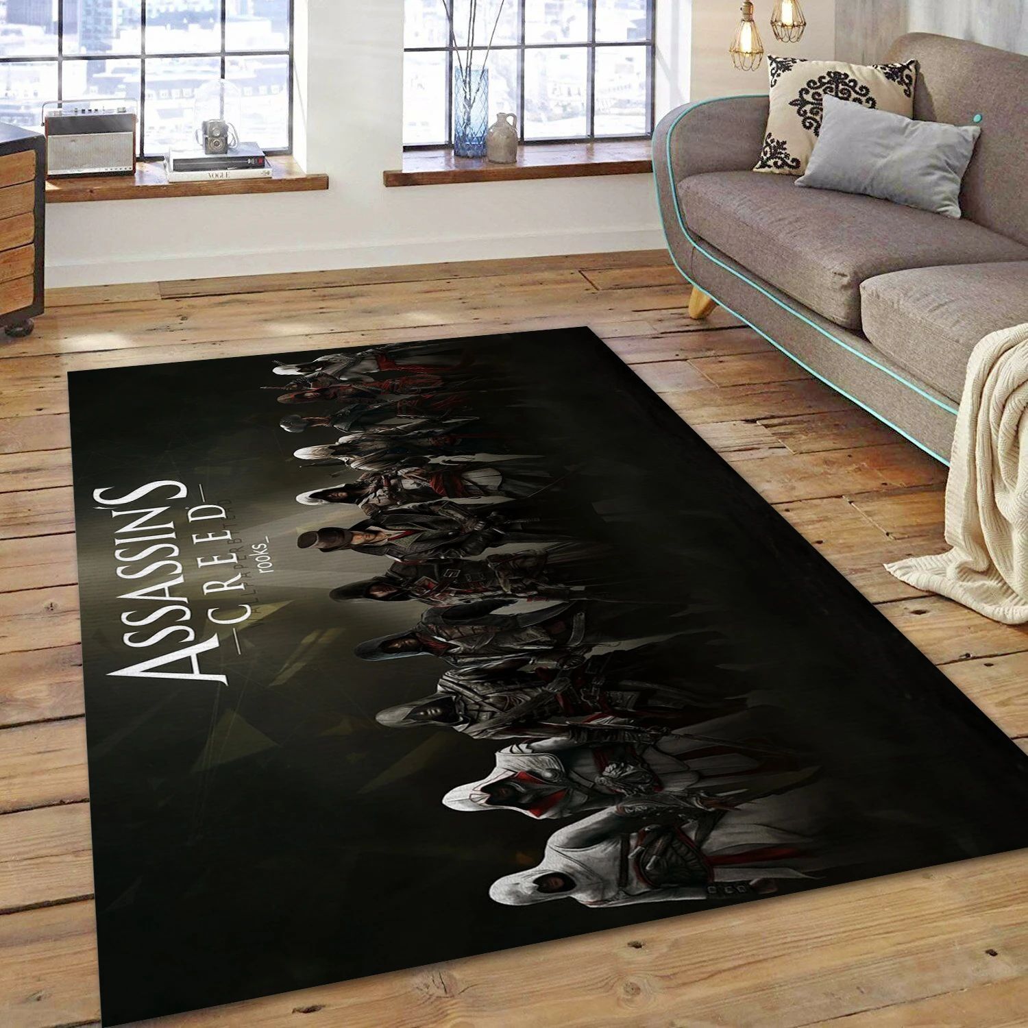 Assassins Creed Syndicate Wallpaer 4 Video Game Area Rug For Christmas, Area Rug - US Decor - Indoor Outdoor Rugs