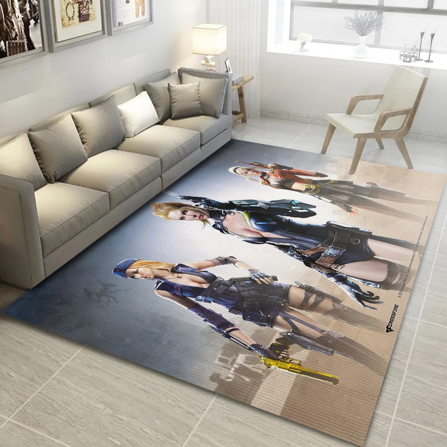 Crossfire The Fates Gaming Area Rug, Area Rug - Home Decor Floor Decor - Indoor Outdoor Rugs