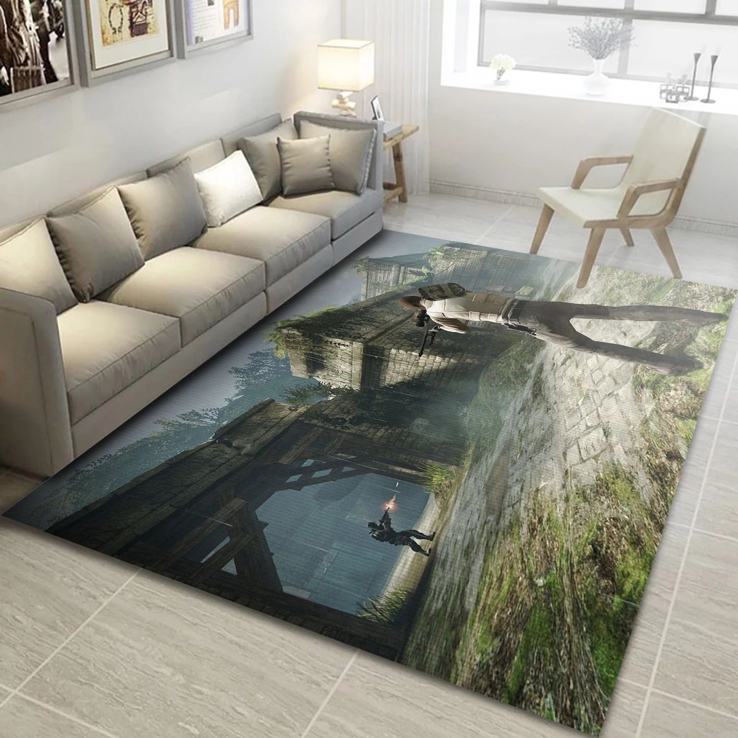 Counter Strike Global Offensive Video Game Reangle Rug, Bedroom Rug - Home Decor Floor Decor - Indoor Outdoor Rugs