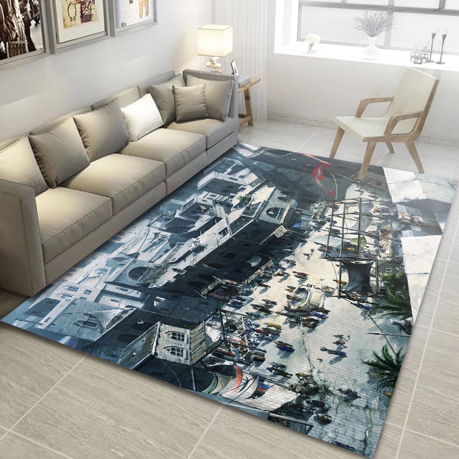 Assassins Creed Video Game Reangle Rug, Living Room Rug - US Decor - Indoor Outdoor Rugs