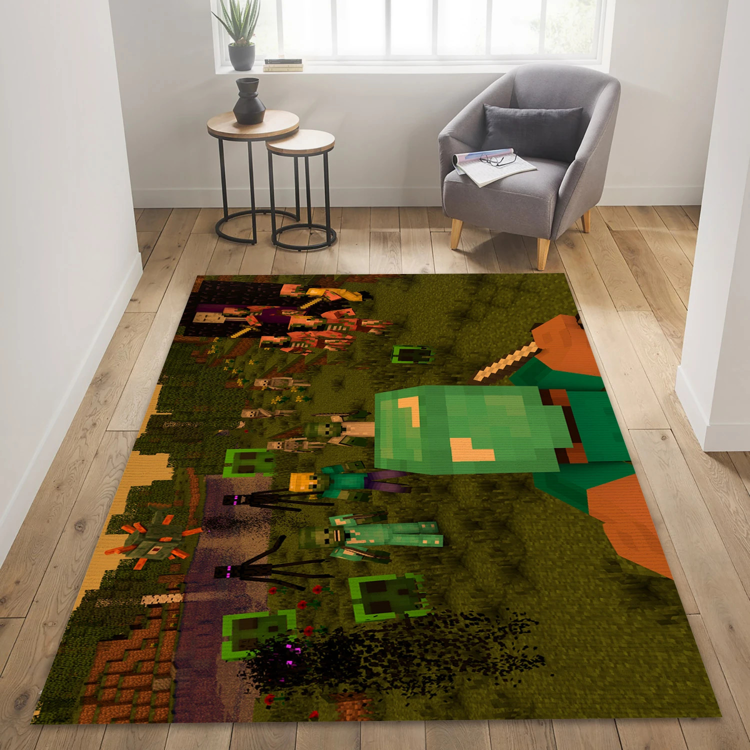 Hardcore Mode In A Nutshell Gaming Area Rug, Living Room Rug - Home Decor Floor Decor - Indoor Outdoor Rugs