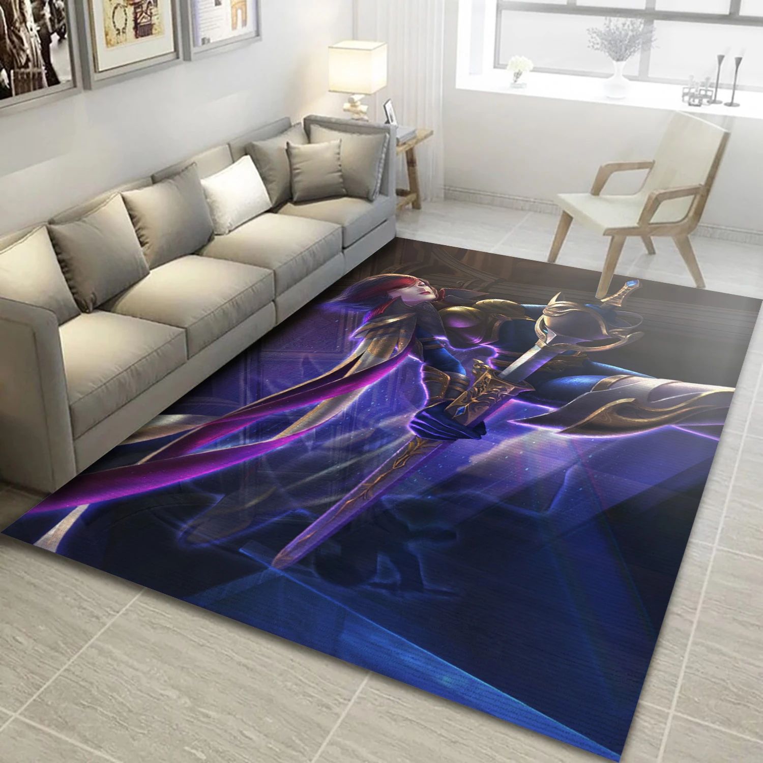 League Of Legends Video Game Reangle Rug, Living Room Rug - Home Decor Floor Decor - Indoor Outdoor Rugs