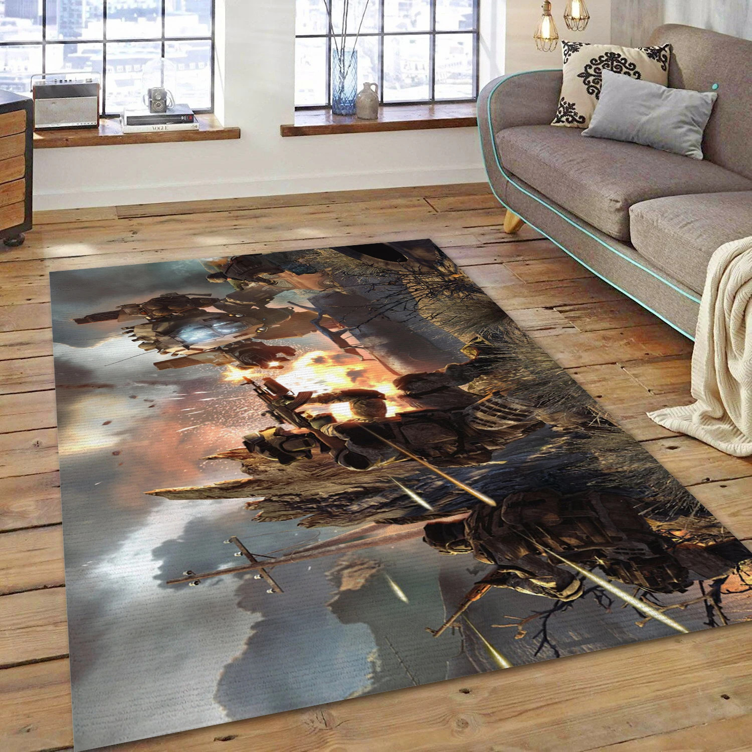 Warface Video Game Area Rug For Christmas, Bedroom Rug - US Decor - Indoor Outdoor Rugs