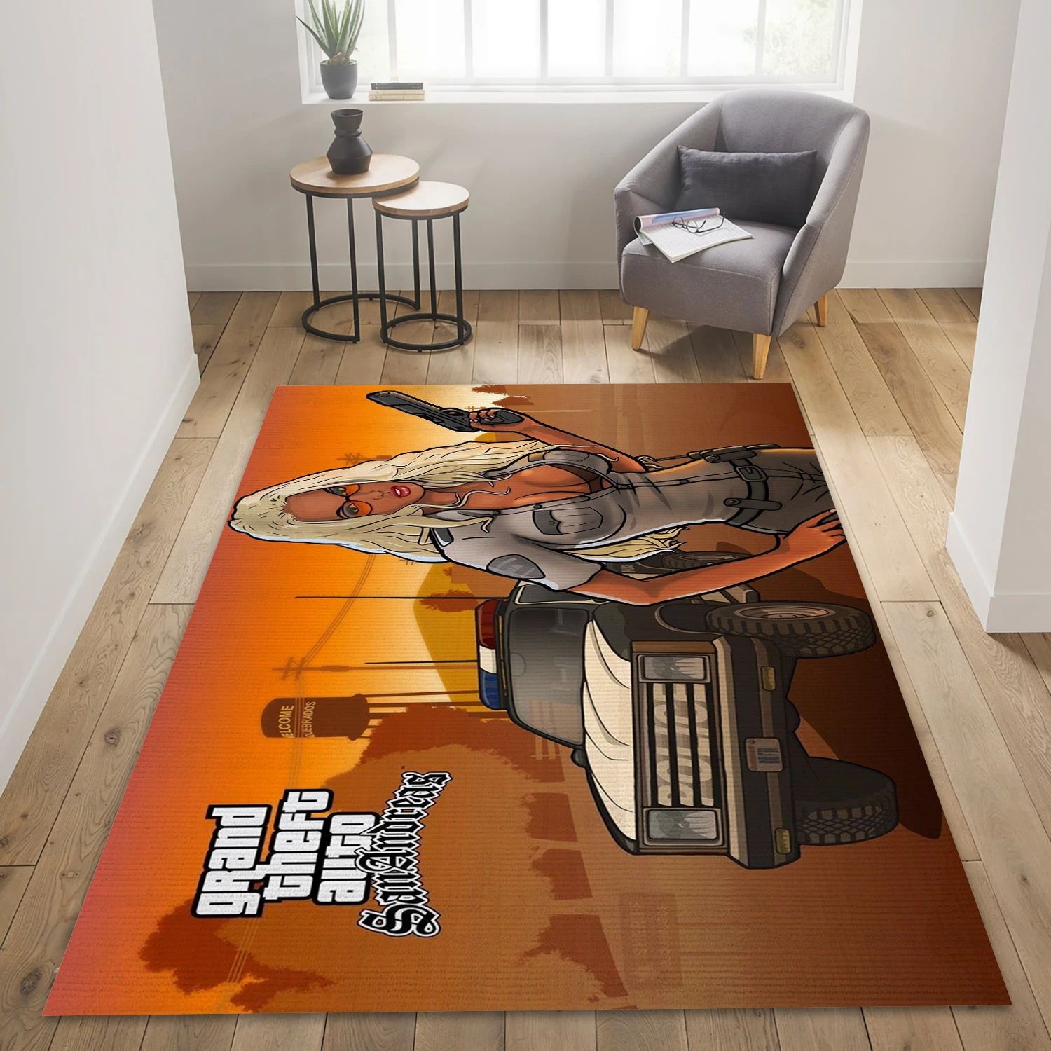 Car Game Area Rug Carpet, Living Room Rug - Family Gift US Decor - Indoor Outdoor Rugs