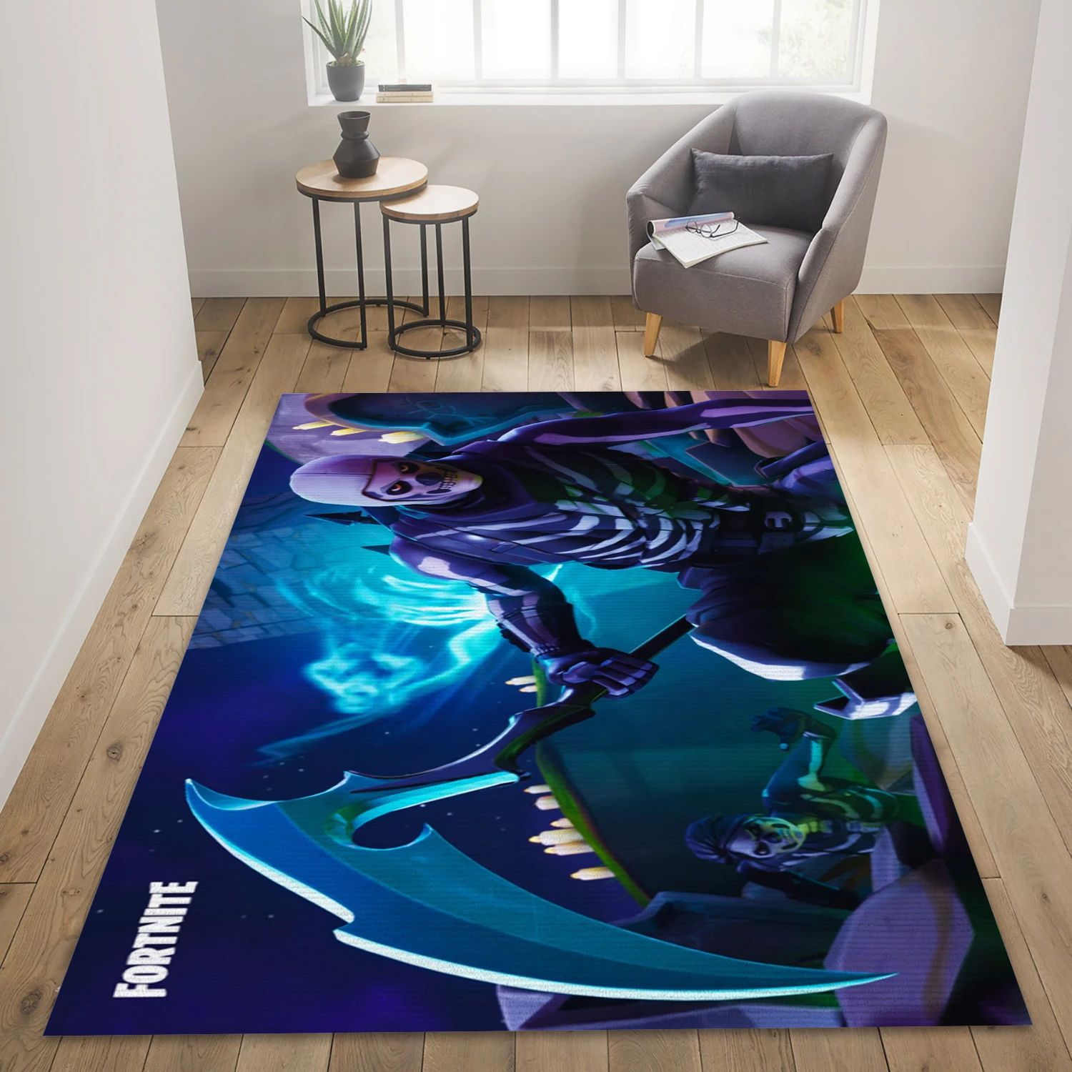 Skull Squad Game Area Rug Carpet, Living Room Rug - Family Gift US Decor - Indoor Outdoor Rugs