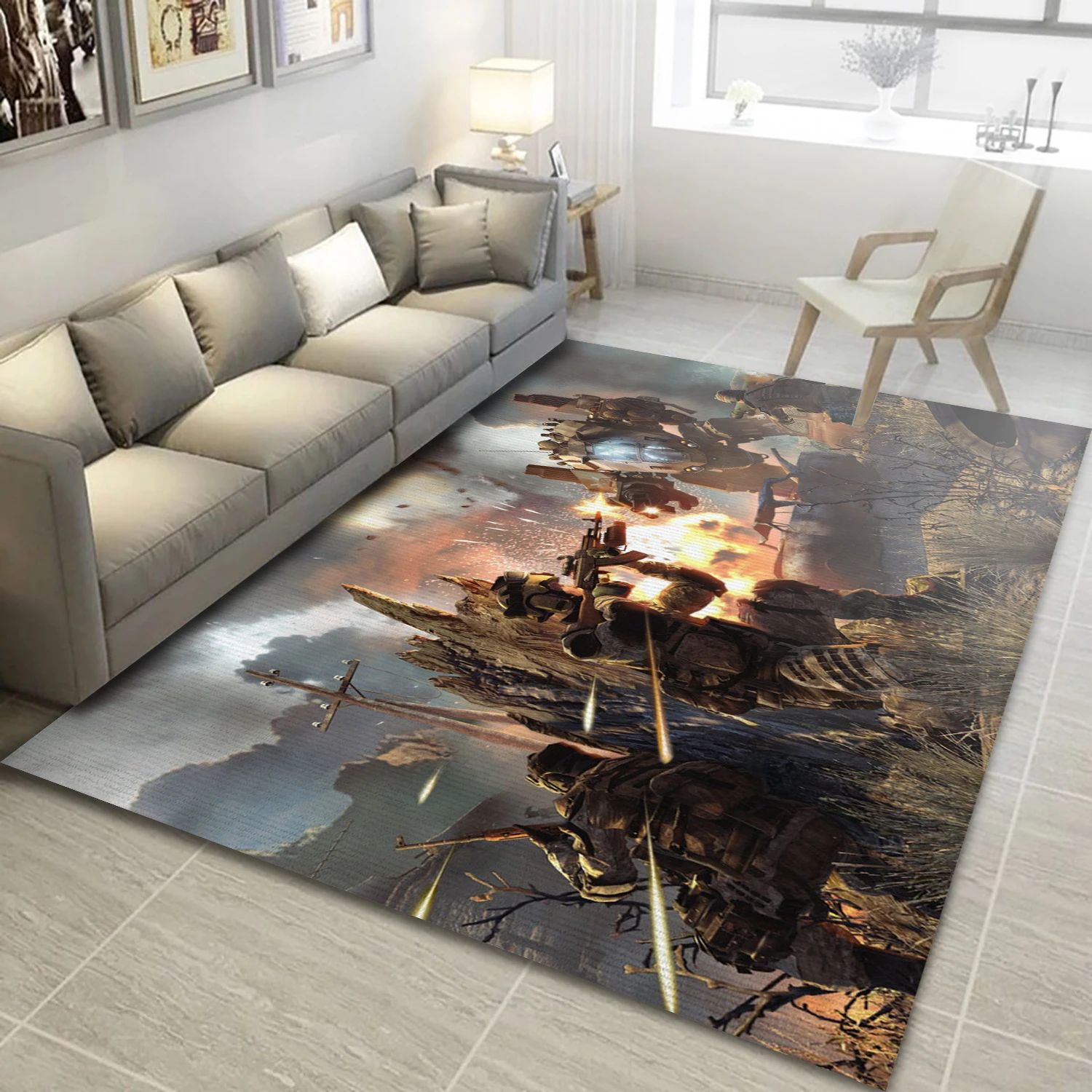 Warface Video Game Area Rug For Christmas, Bedroom Rug - US Decor - Indoor Outdoor Rugs