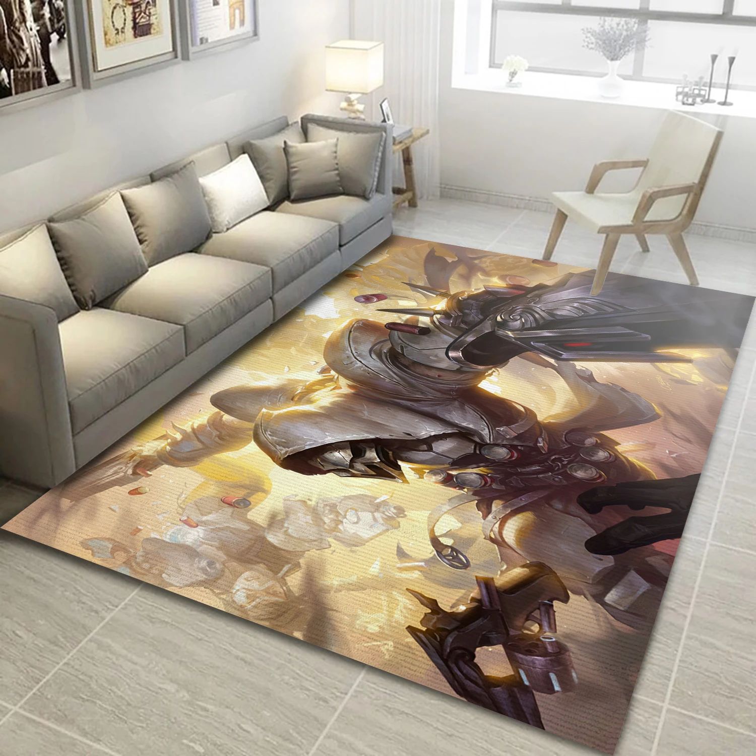 Reaper Overwatch Gaming Area Rug, Area Rug - US Decor - Indoor Outdoor Rugs