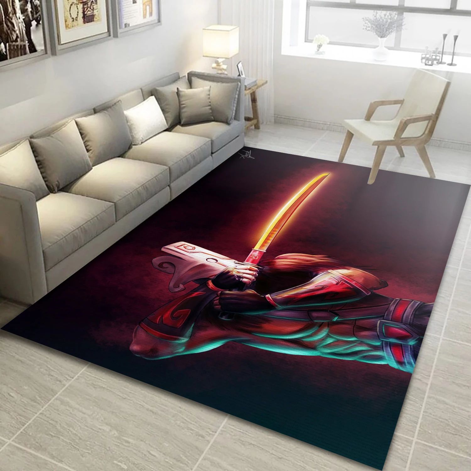 Dota 352 Gaming Area Rug, Area Rug - Home Decor Floor Decor - Indoor Outdoor Rugs