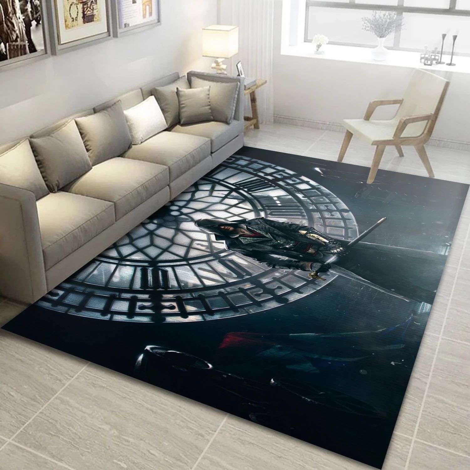 Assassins Creed Syndicate Video Game Reangle Rug, Area Rug - US Decor - Indoor Outdoor Rugs