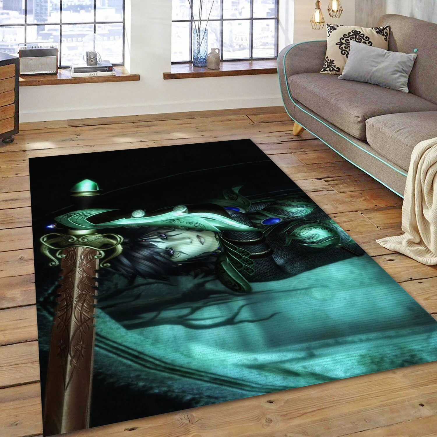 Violence Begets Violence Gaming Area Rug, Bedroom Rug - Family Gift US Decor - Indoor Outdoor Rugs