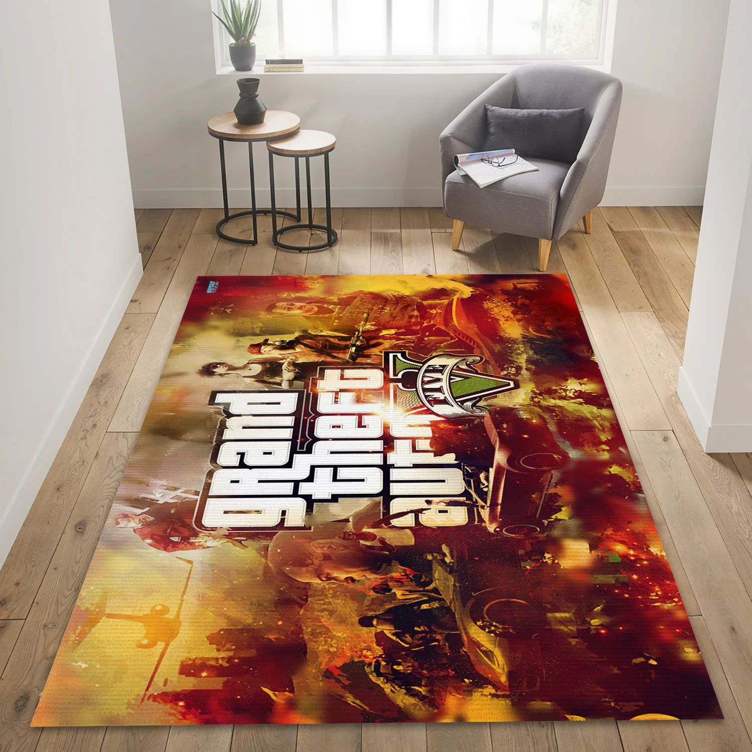 Michael De Santa Video Game Area Rug Area, Living Room Rug - US Decor - Indoor Outdoor Rugs