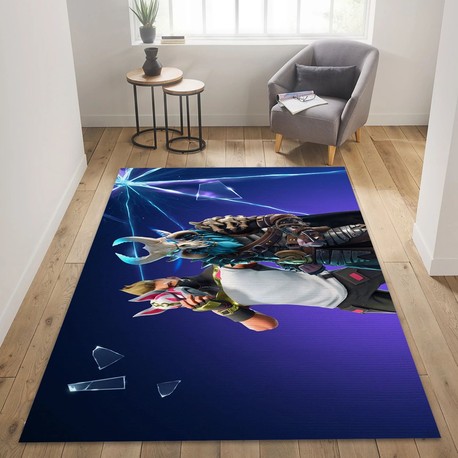 Fortnite Video Game Reangle Rug, Living Room Rug - Christmas Gift Decor - Indoor Outdoor Rugs