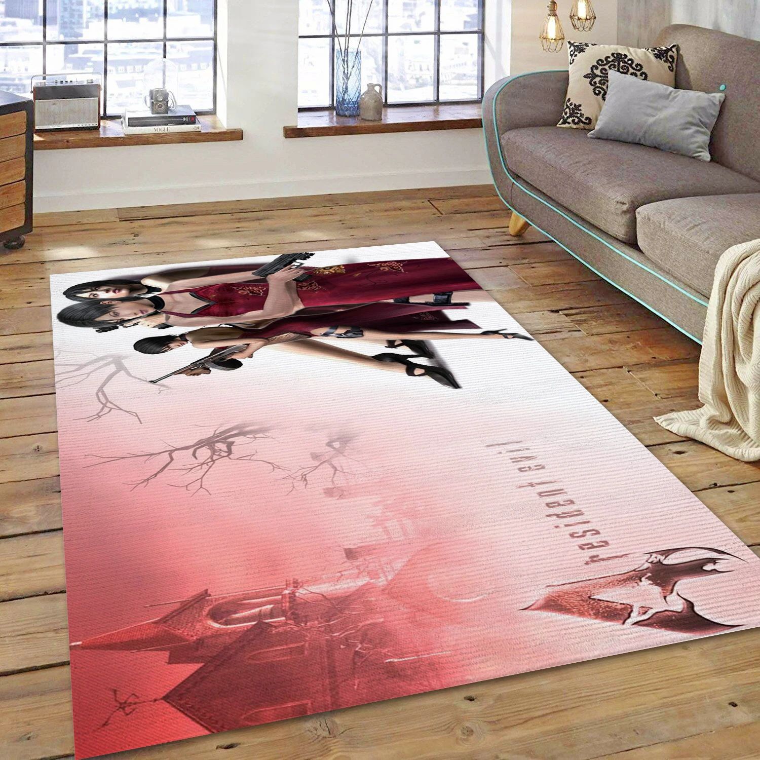 Resident Evil 4 Gaming Area Rug, Area Rug - Home Decor Floor Decor - Indoor Outdoor Rugs