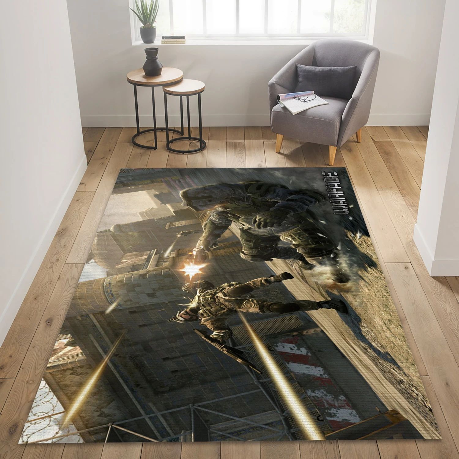 Warface Video Game Area Rug Area, Area Rug - US Decor - Indoor Outdoor Rugs