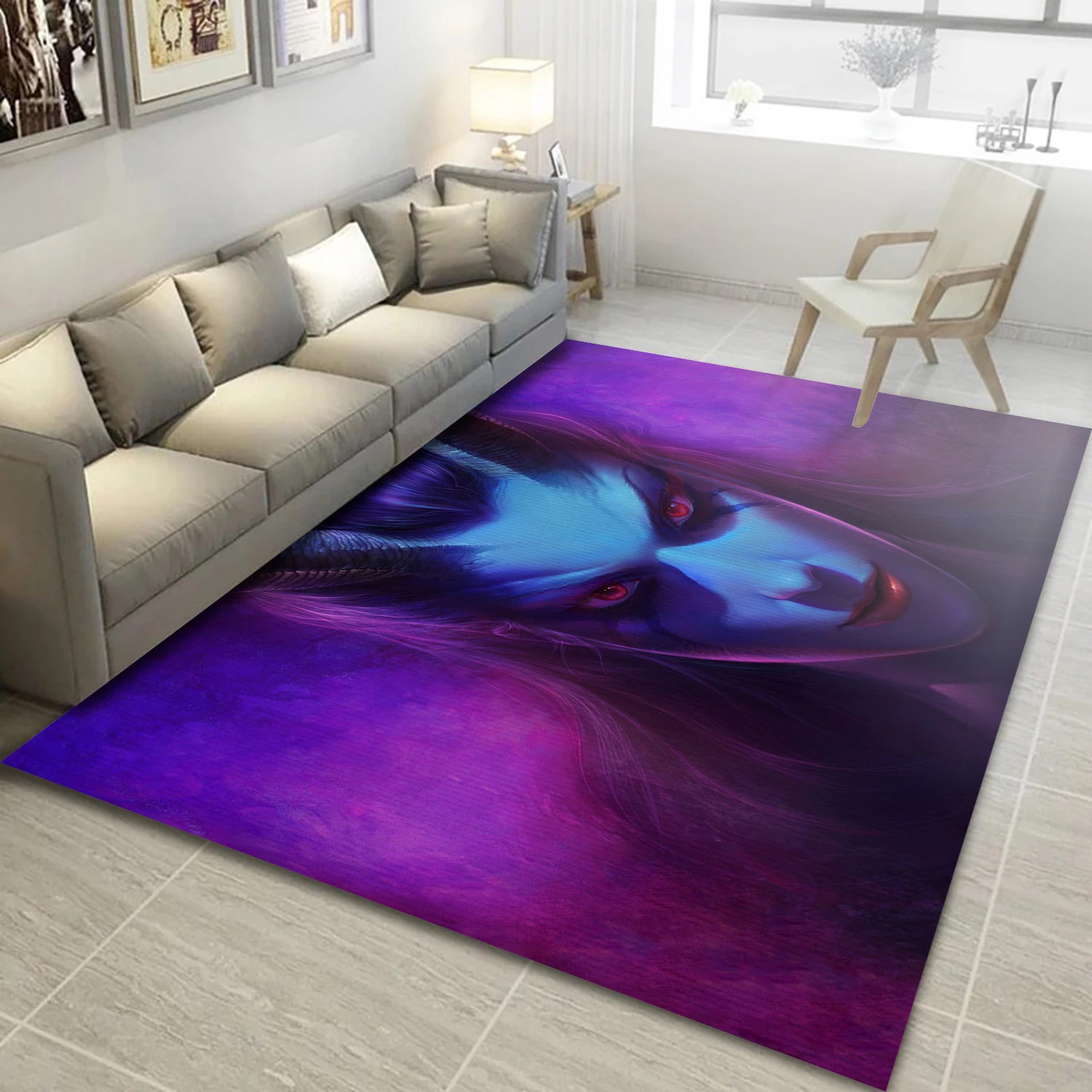 Queen Of Pain Dota 2 Video Game Area Rug For Christmas, Bedroom Rug - US Decor - Indoor Outdoor Rugs