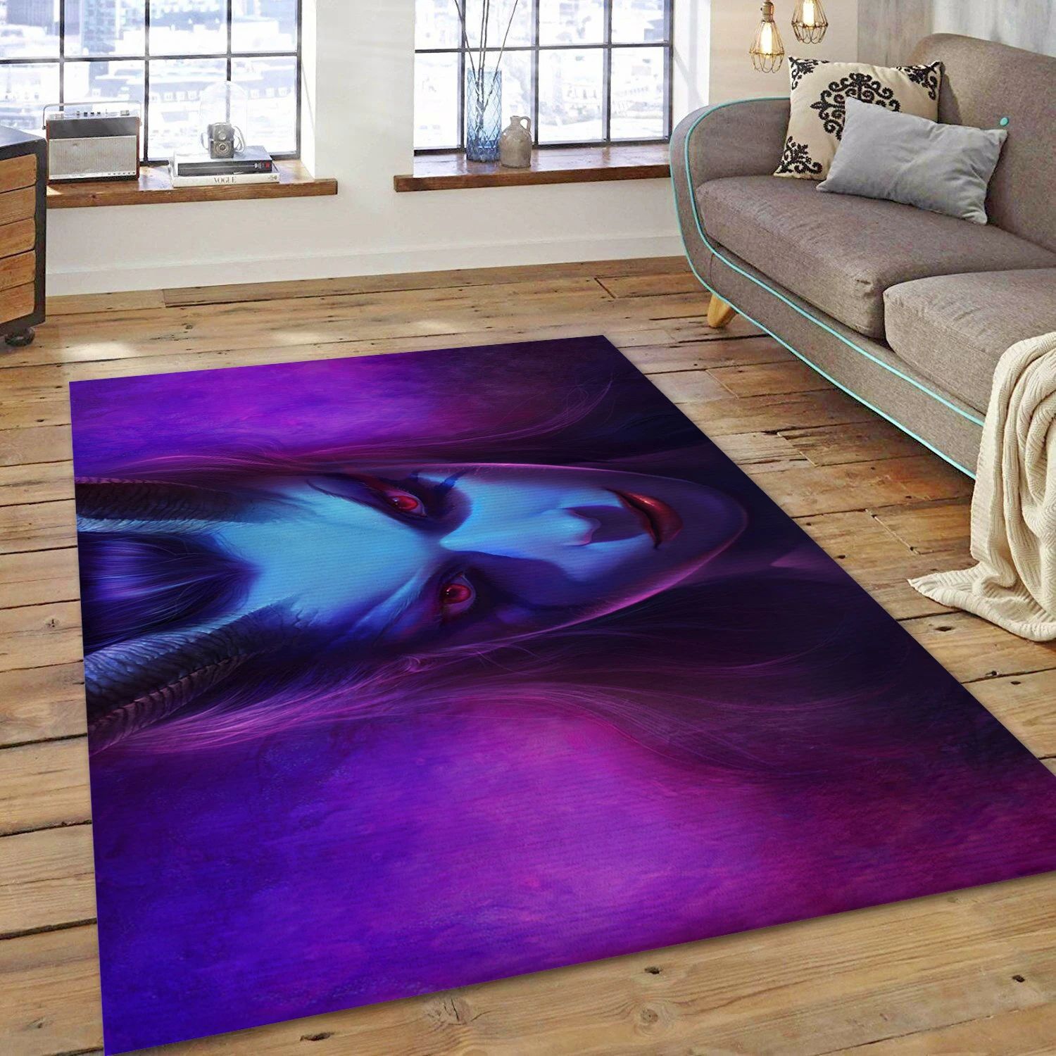 Queen Of Pain Dota 2 Video Game Area Rug For Christmas, Bedroom Rug - US Decor - Indoor Outdoor Rugs