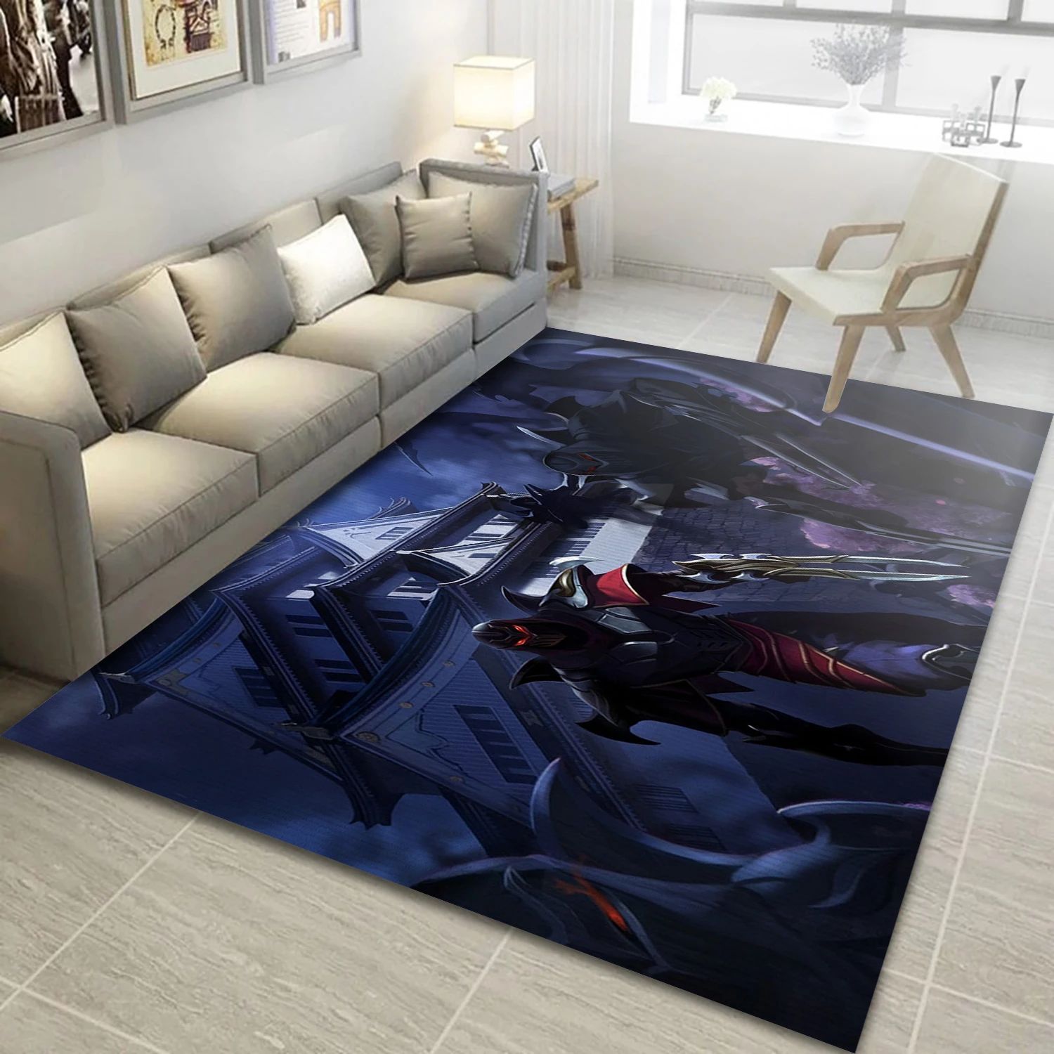 Zed Darius League Of Legends Video Game Area Rug For Christmas, Living Room Rug - Family Gift US Decor - Indoor Outdoor Rugs