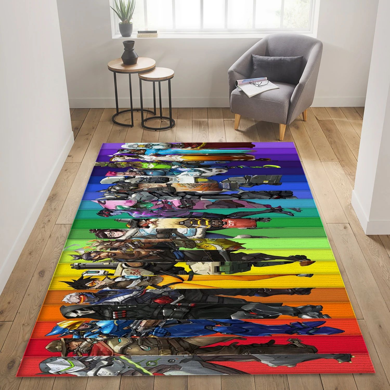 Mei Zarya Overwatch Video Game Area Rug Area, Bedroom Rug - Home Decor Floor Decor - Indoor Outdoor Rugs