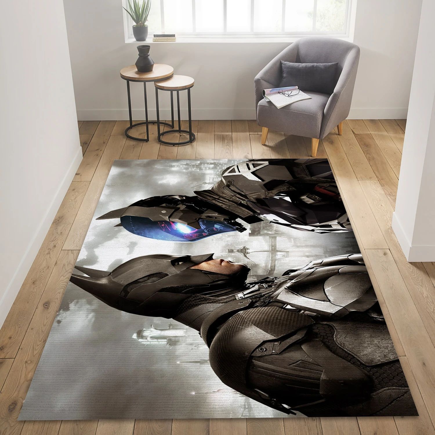 Batman Vs Batman Video Game Reangle Rug, Bedroom Rug - Family Gift US Decor - Indoor Outdoor Rugs