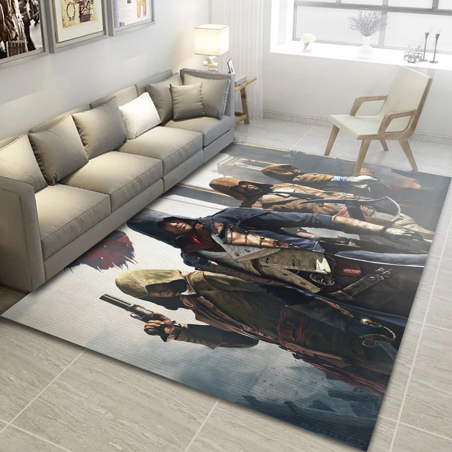 Arno Dorian Video Game Reangle Rug, Bedroom Rug - US Decor - Indoor Outdoor Rugs