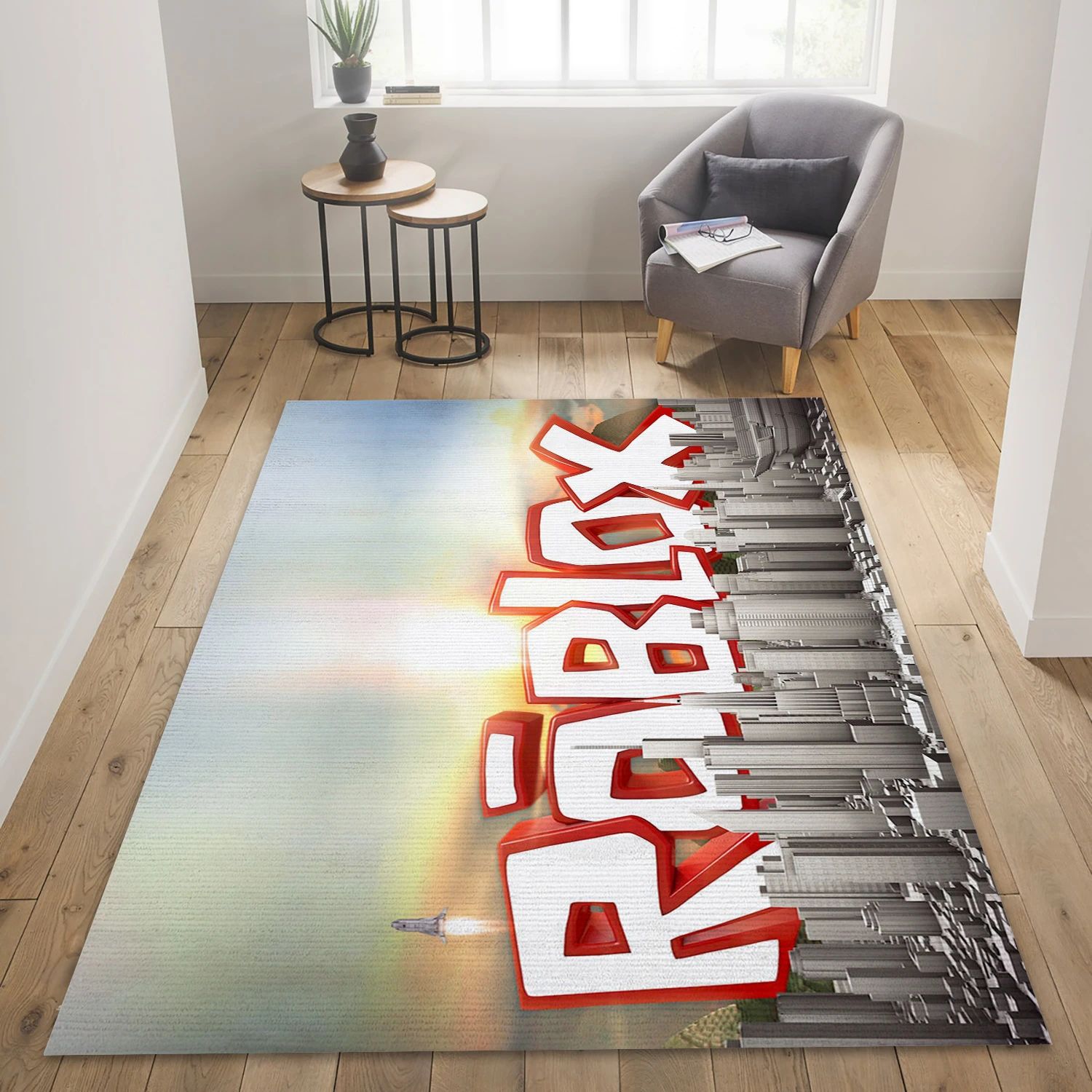 Roblox Video Game Area Rug For Christmas, Area Rug - Christmas Gift Decor - Indoor Outdoor Rugs