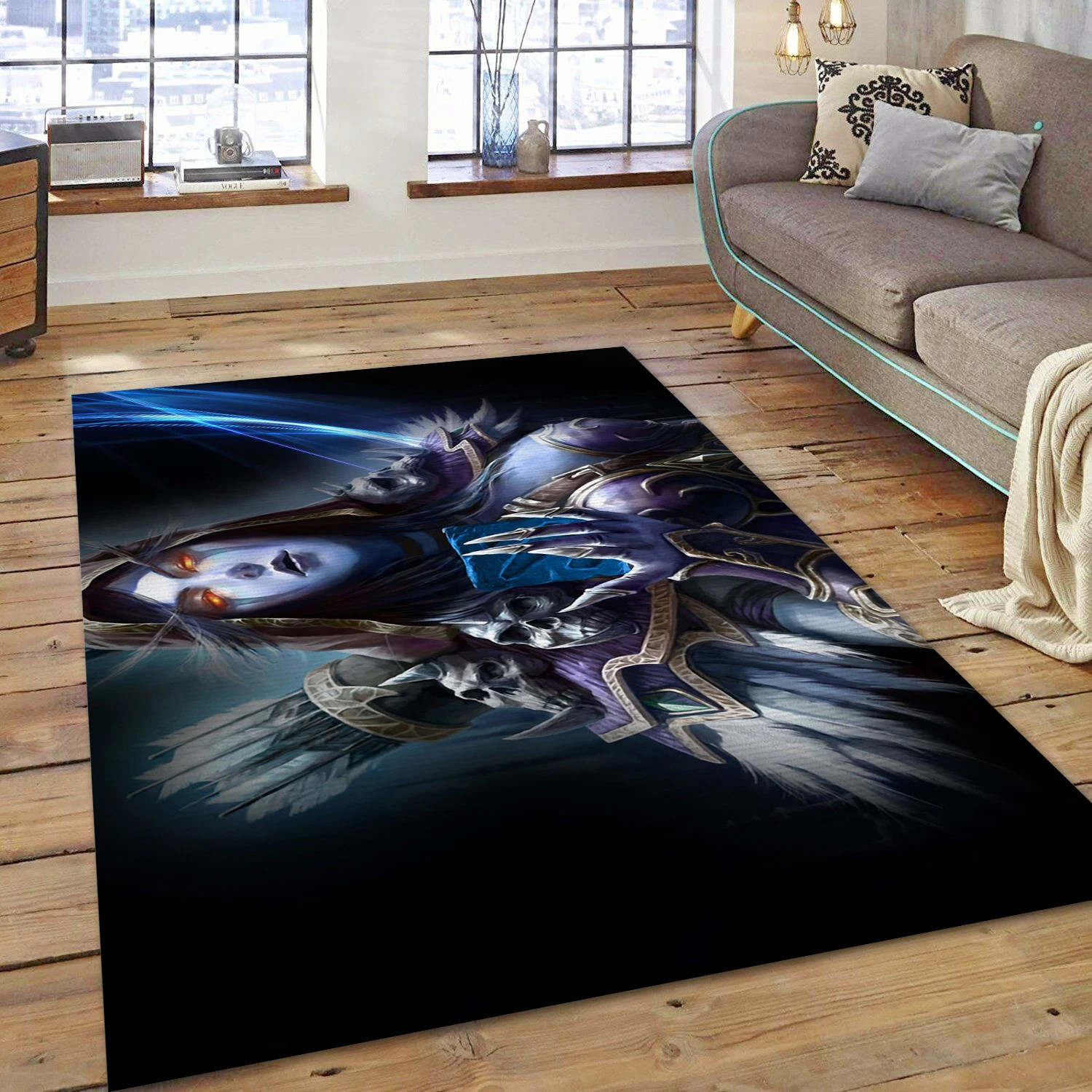 Sylvanas Windrunner Gaming Area Rug, Living Room Rug - Christmas Gift Decor - Indoor Outdoor Rugs