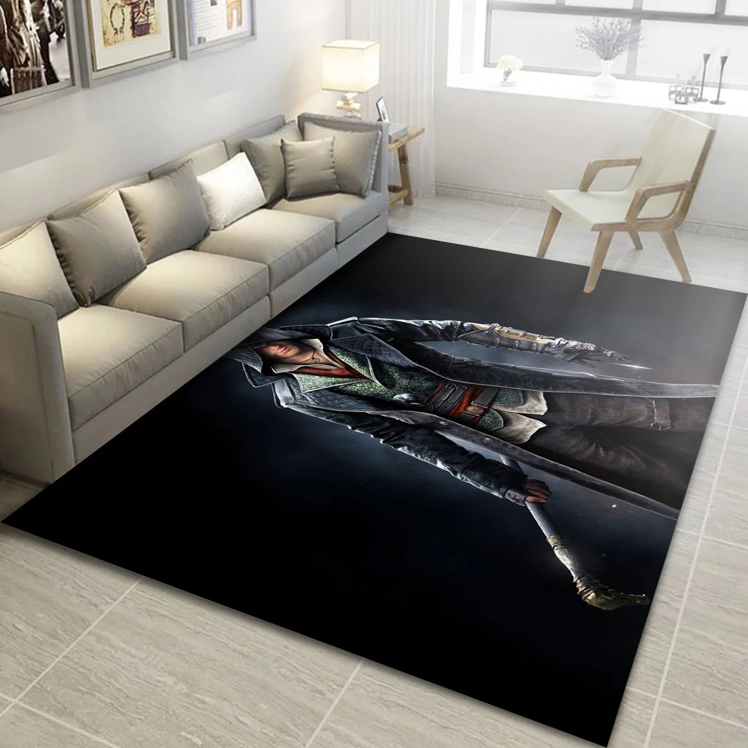 Jacob Frye Video Game Reangle Rug, Bedroom Rug - Home Decor Floor Decor - Indoor Outdoor Rugs