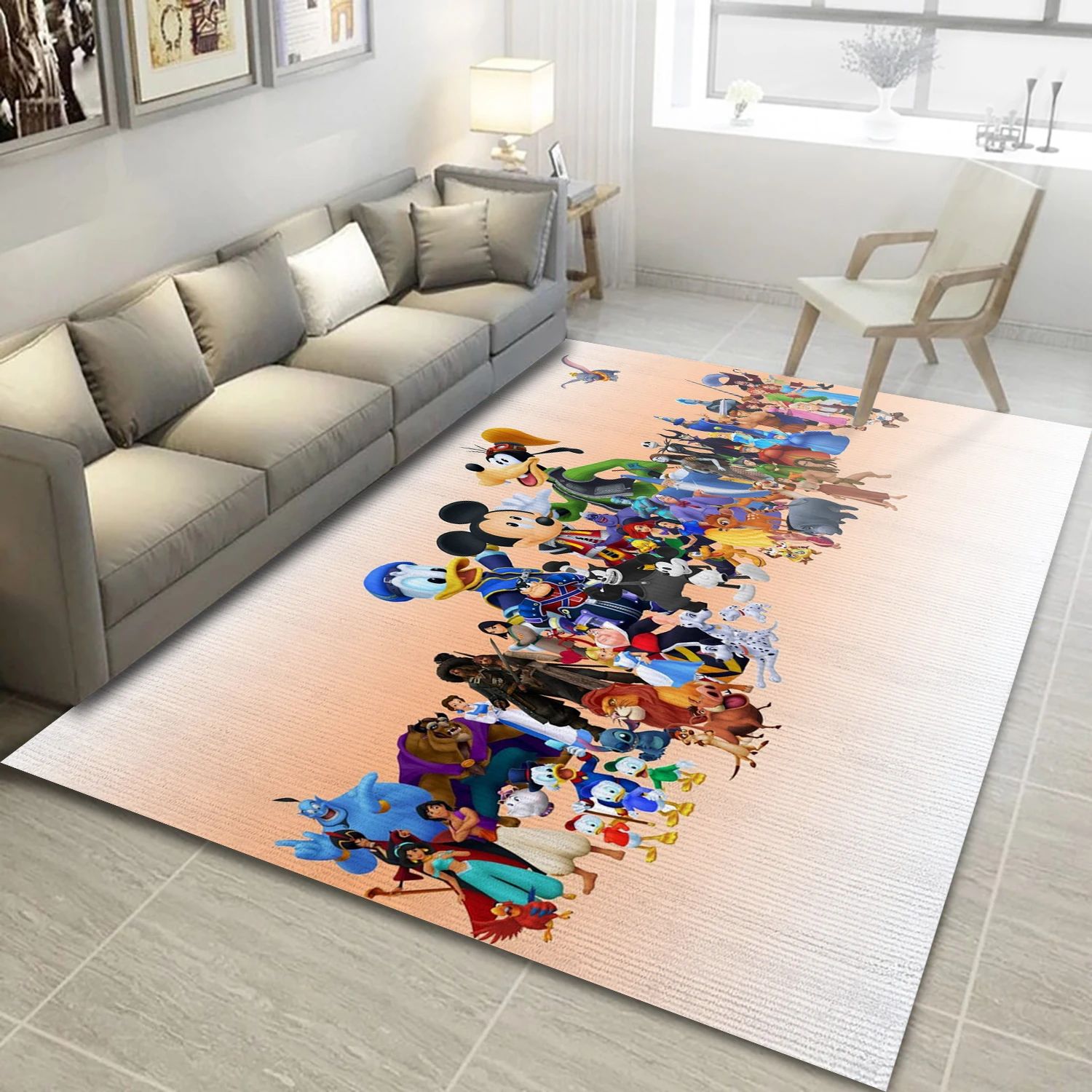 Kingdom Hearts Video Game Area Rug Area, Area Rug - Home Decor Floor Decor - Indoor Outdoor Rugs