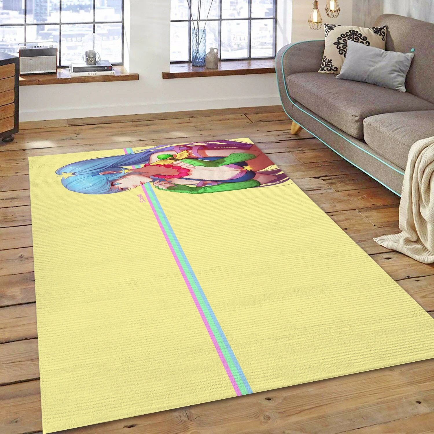 Sona League Of Legends Game Area Rug Carpet, Area Rug - Home Decor Floor Decor - Indoor Outdoor Rugs