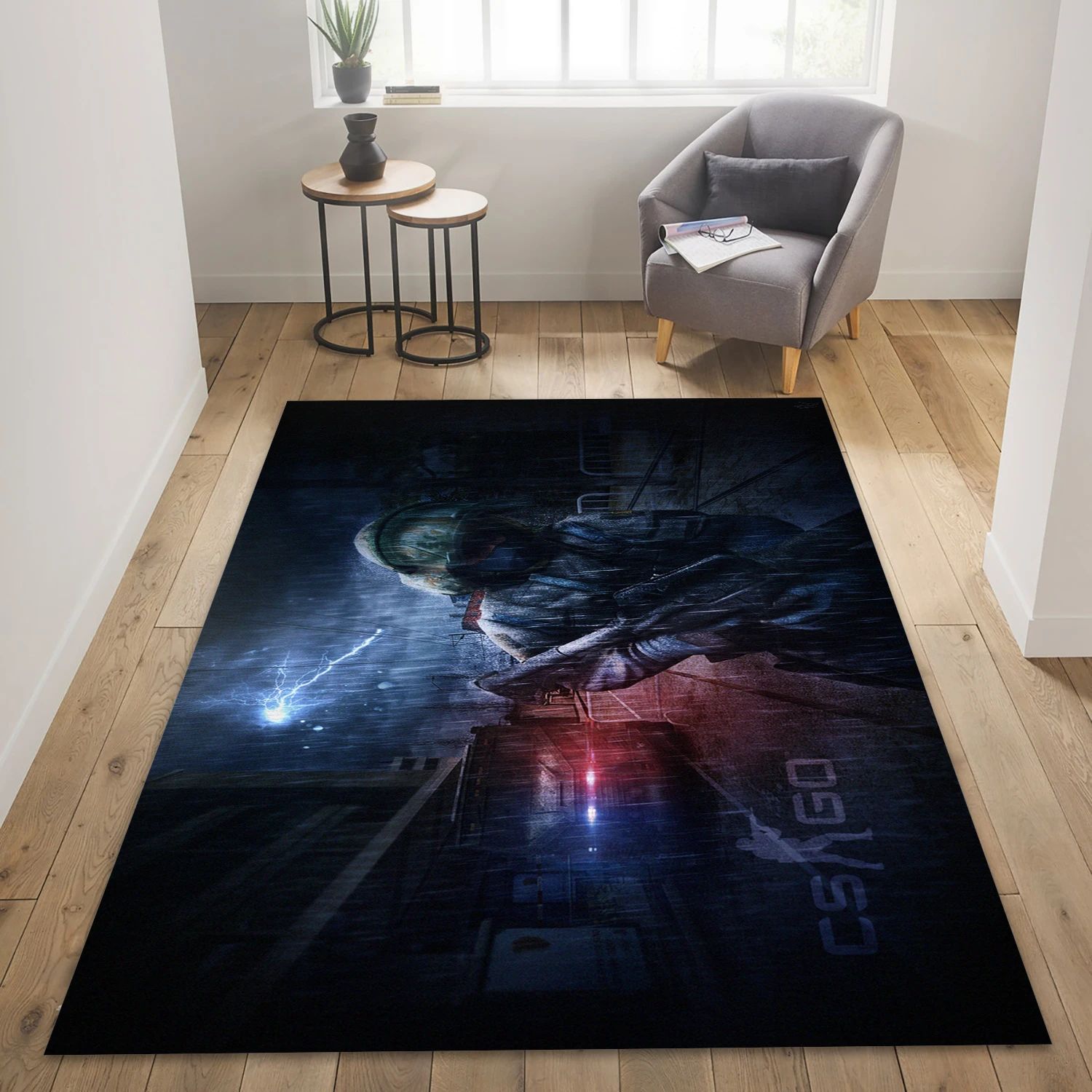 Counter Strike Global Offensive Video Game Reangle Rug, Living Room Rug - Christmas Gift Decor - Indoor Outdoor Rugs