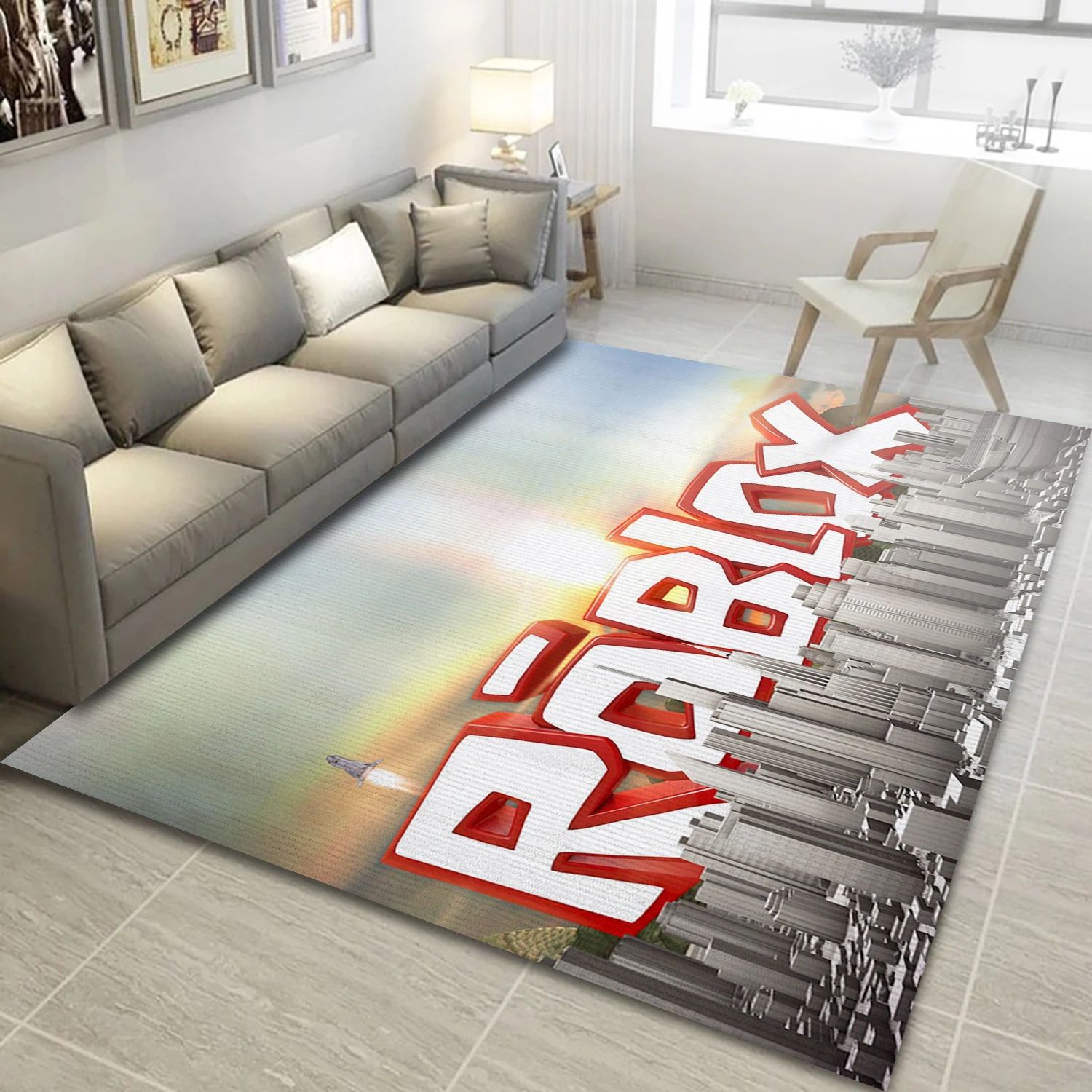 Roblox Video Game Area Rug For Christmas, Area Rug - Christmas Gift Decor - Indoor Outdoor Rugs