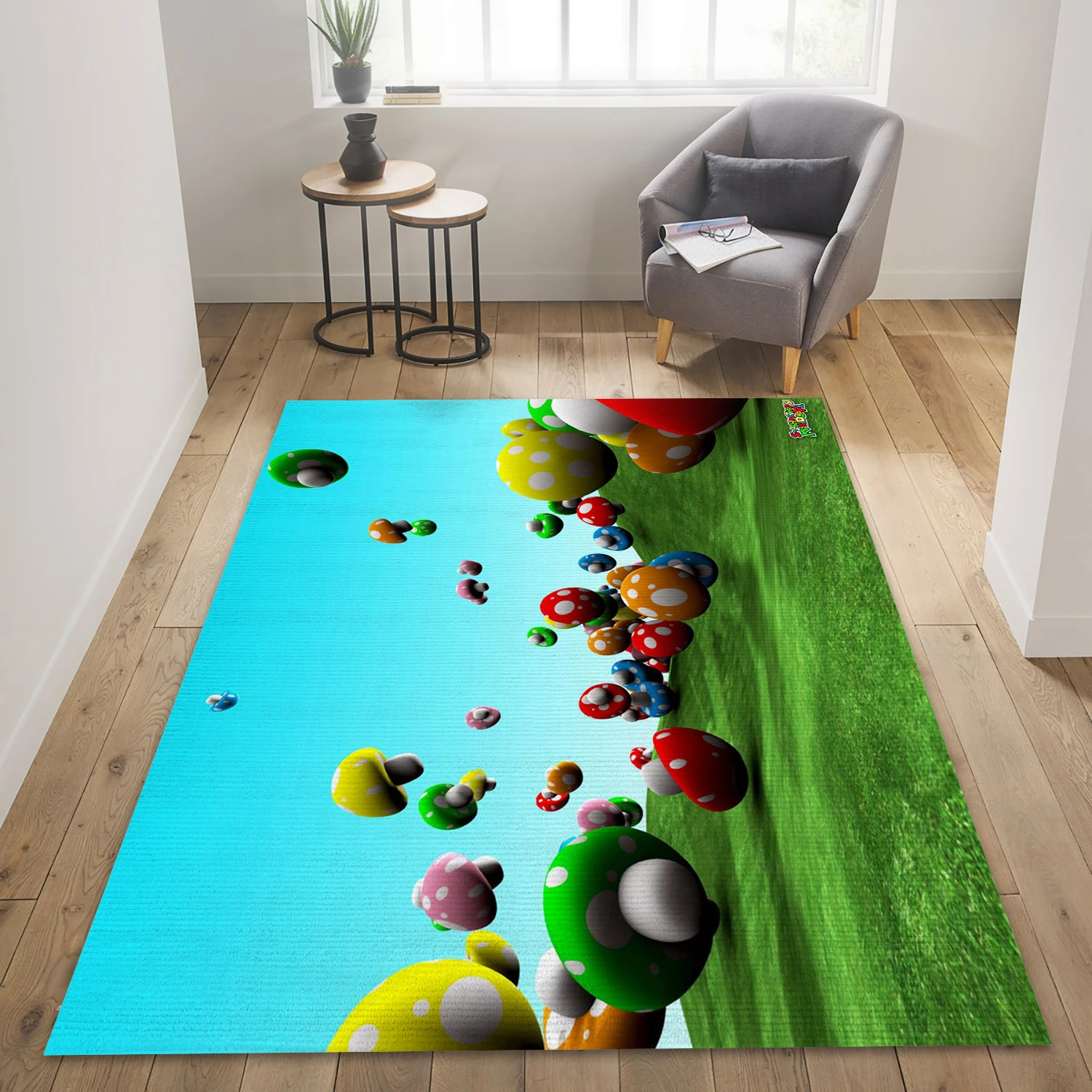 Mario Video Game Area Rug For Christmas, Bedroom Rug - Christmas Gift Decor - Indoor Outdoor Rugs