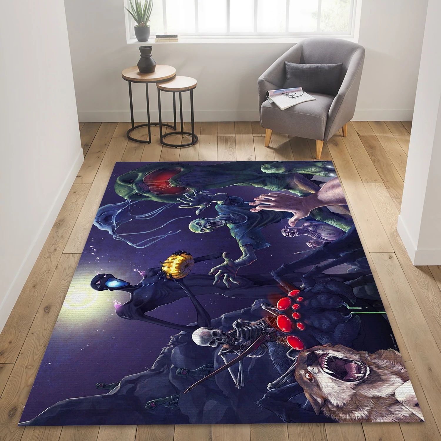 The Real Minecraft Video Game Area Rug For Christmas, Living Room Rug - Christmas Gift Decor - Indoor Outdoor Rugs