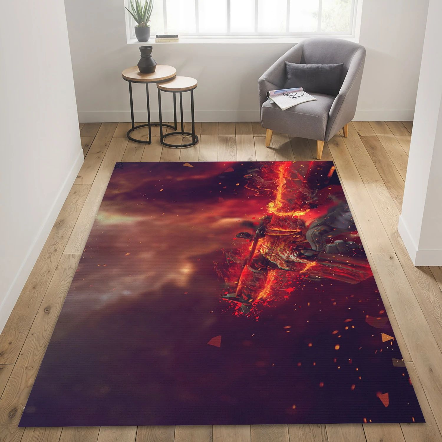 M4a4 Howl Gaming Area Rug, Living Room Rug - Home Decor Floor Decor - Indoor Outdoor Rugs