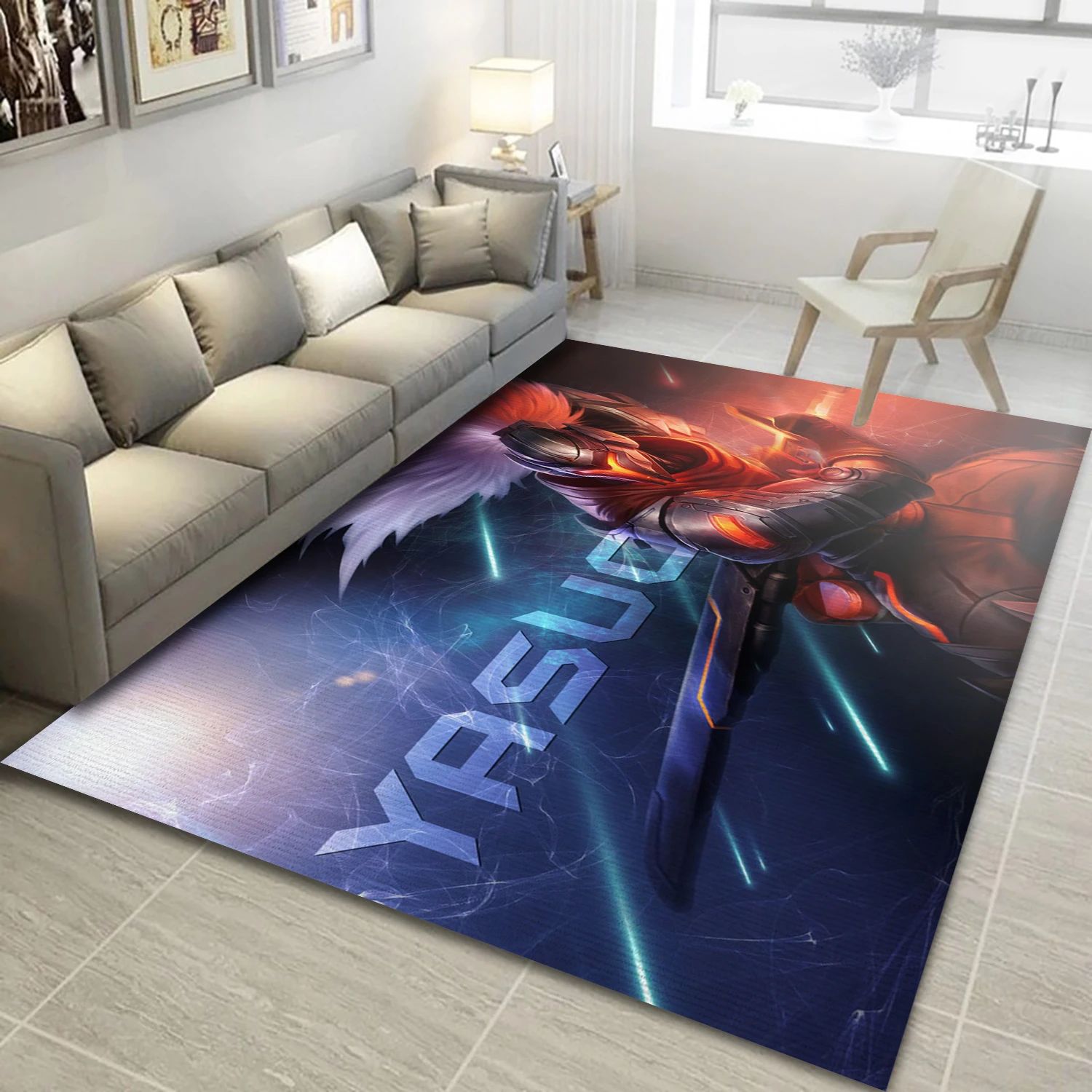 Yasuo League Of Legends Video Game Area Rug For Christmas, Bedroom Rug - Christmas Gift Decor - Indoor Outdoor Rugs