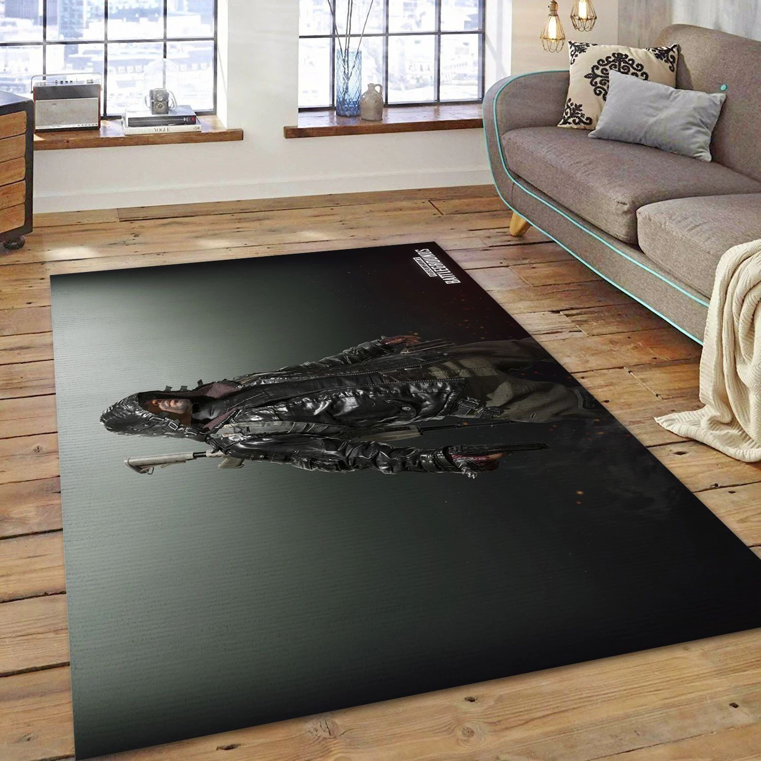 The Killer Video Game Reangle Rug, Living Room Rug - US Decor - Indoor Outdoor Rugs