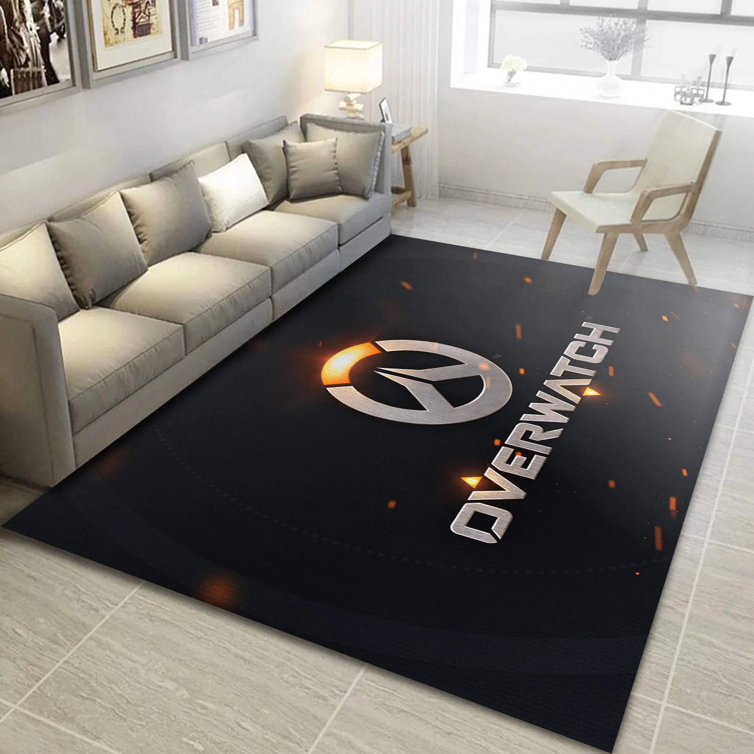 Logo Video Game Area Rug For Christmas, Living Room Rug - Home Decor Floor Decor - Indoor Outdoor Rugs