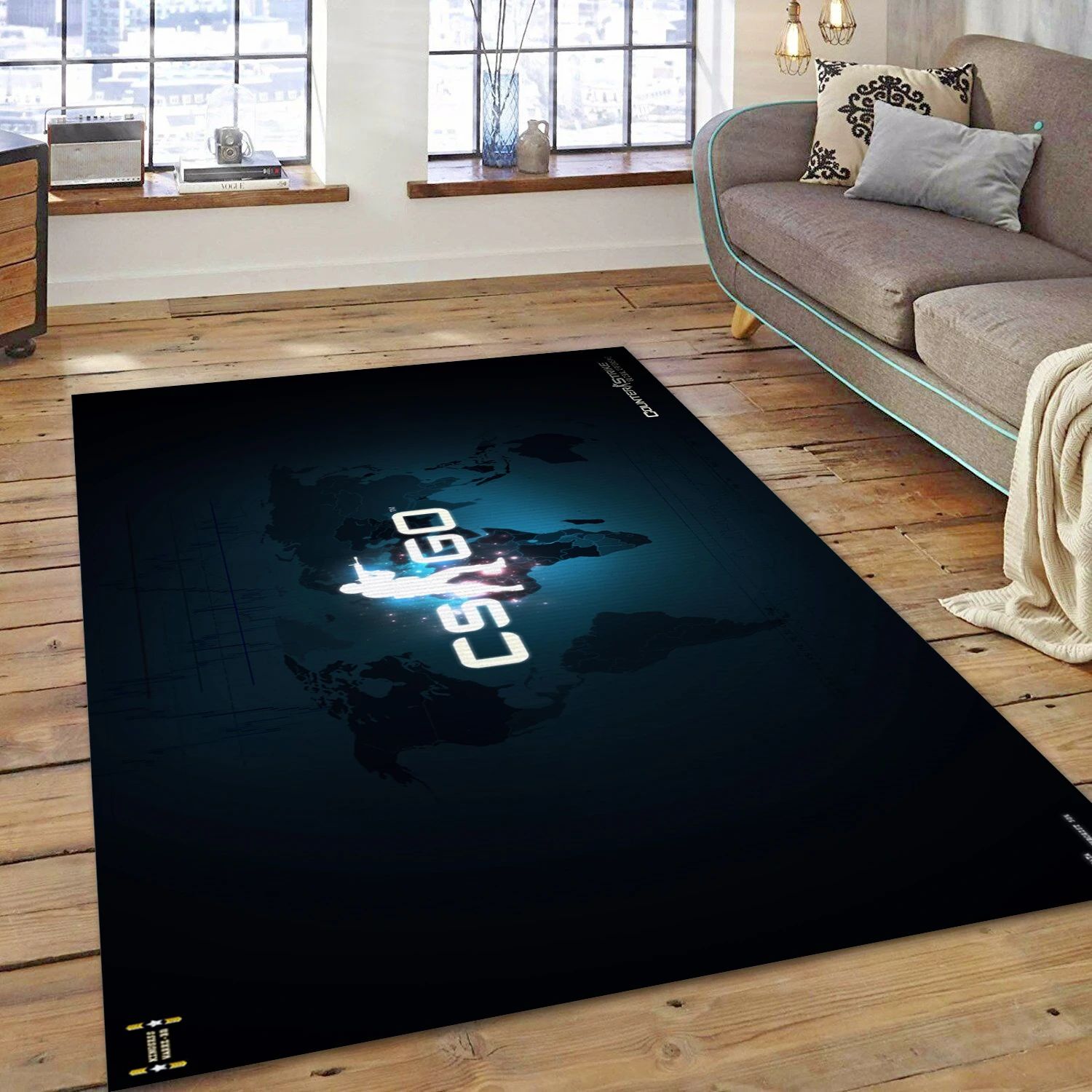 Cs Go Toll Video Game Area Rug Area, Living Room Rug - Christmas Gift Decor - Indoor Outdoor Rugs