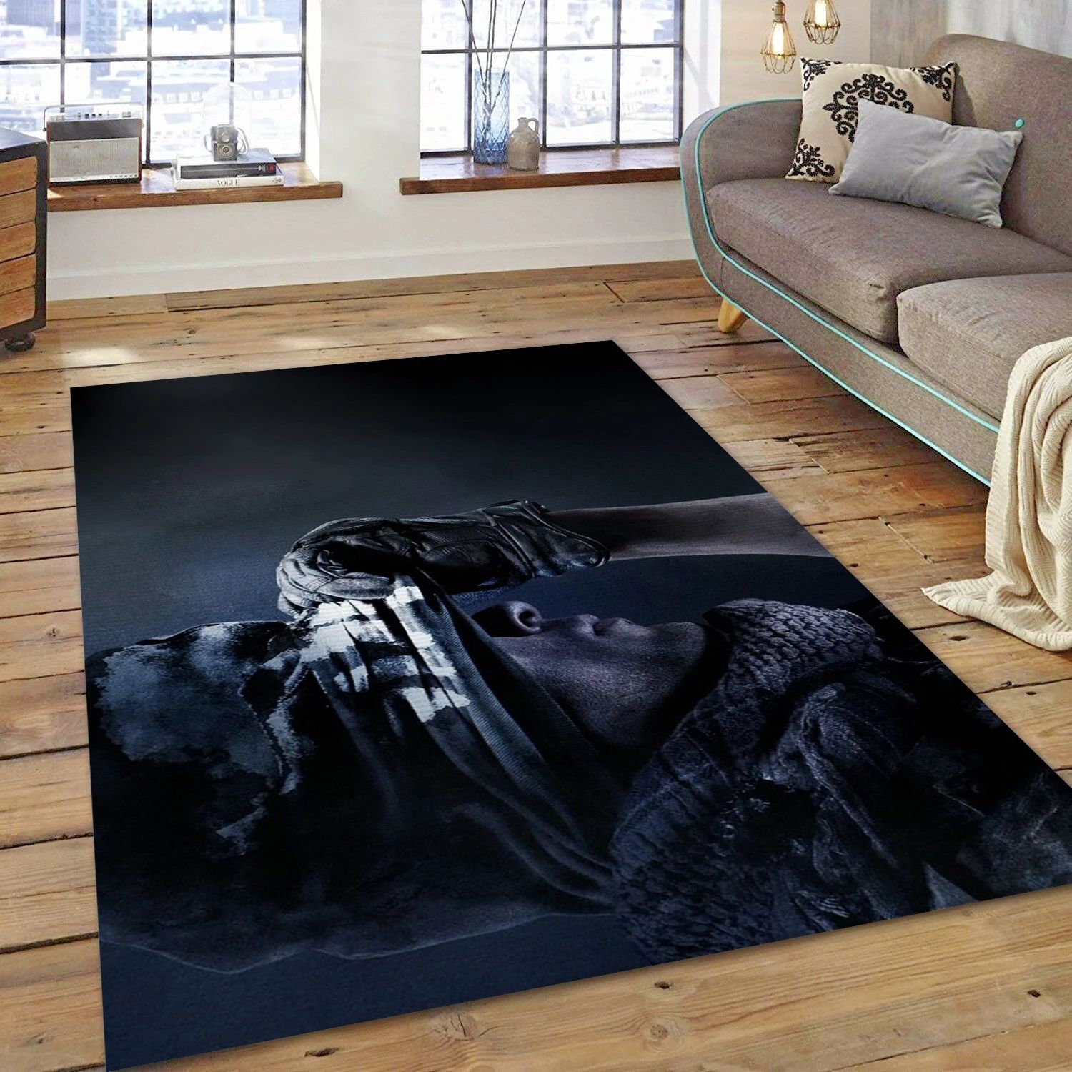 Call Of Duty Ghosts Gaming Area Rug, Area Rug - US Decor - Indoor Outdoor Rugs