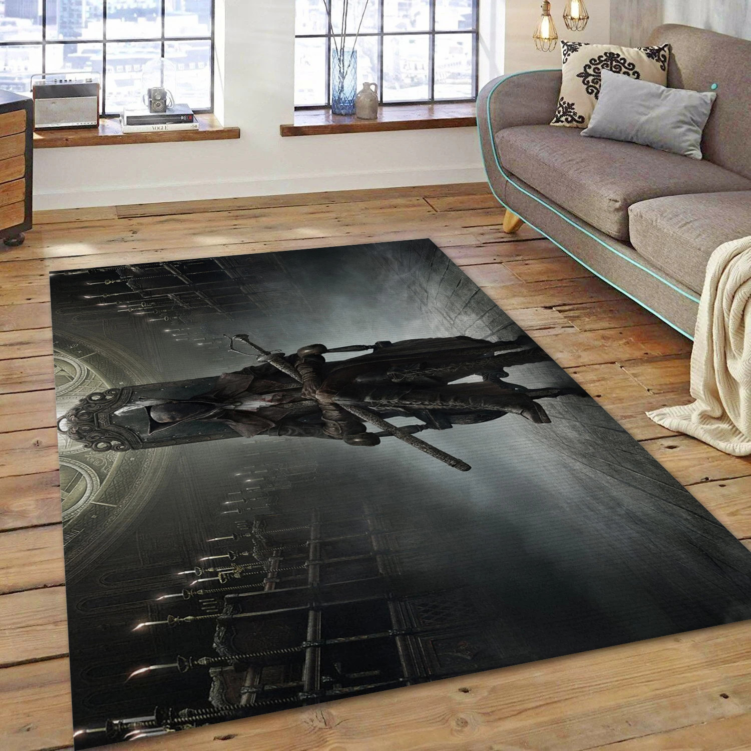 Lady Maria Sitting On A Chair Video Game Area Rug For Christmas, Area Rug - Family Gift US Decor - Indoor Outdoor Rugs