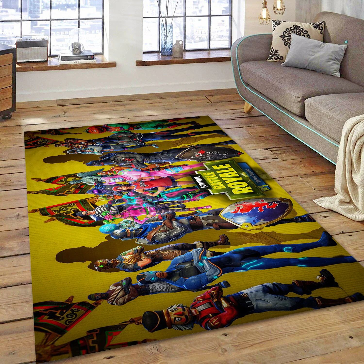 Fortnite Battle Royale Tapeta Video Game Area Rug For Christmas, Living Room Rug - Family Gift US Decor - Indoor Outdoor Rugs