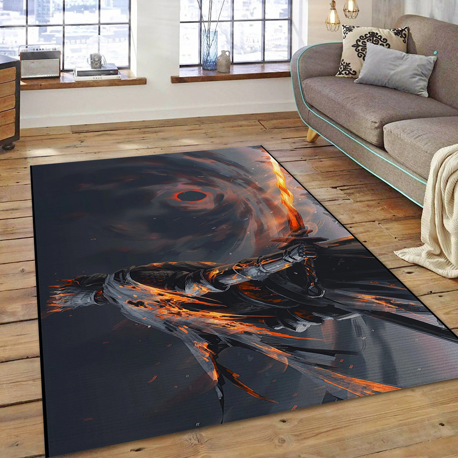 Soul Of Cinder Gaming Area Rug, Area Rug - Home Decor Floor Decor - Indoor Outdoor Rugs