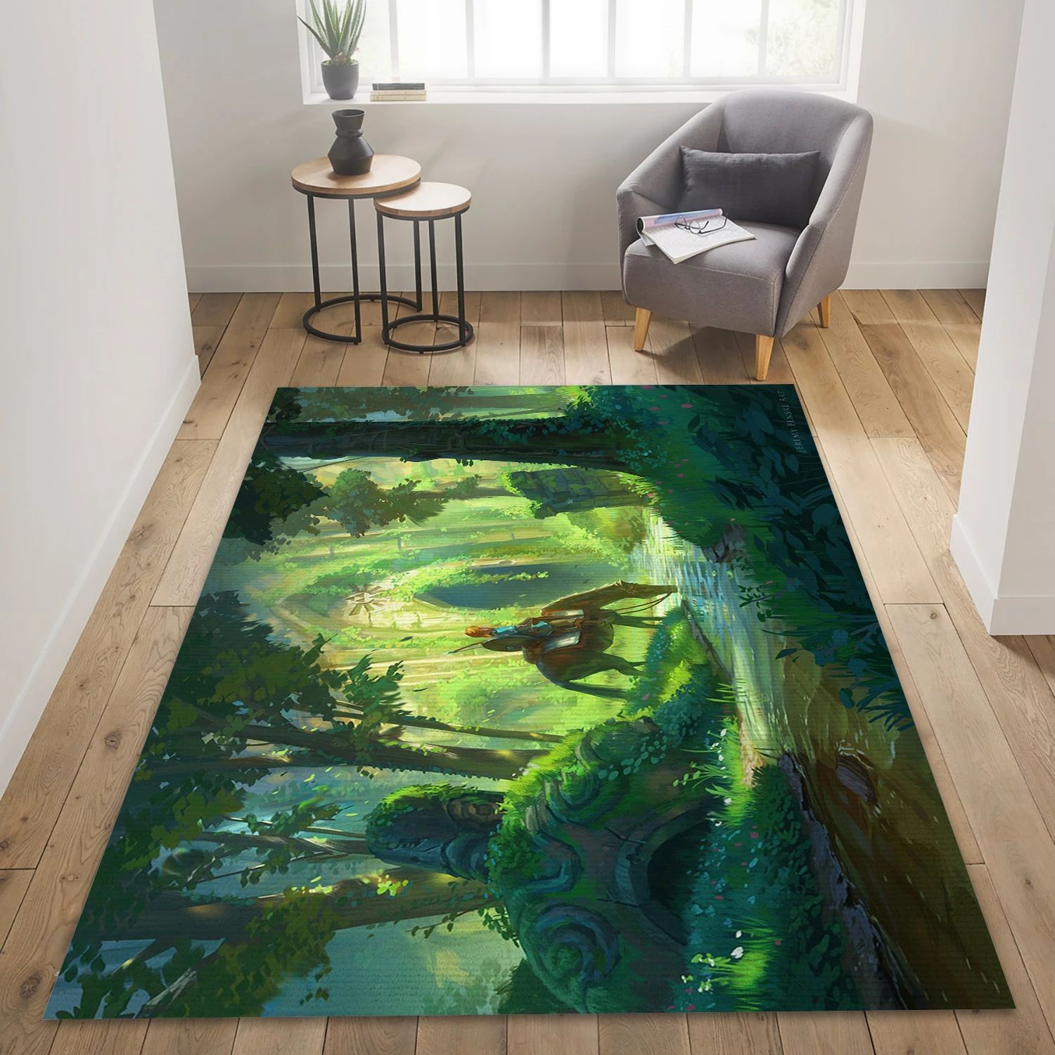 Link Video Game Reangle Rug, Area Rug - Family Gift US Decor - Indoor Outdoor Rugs